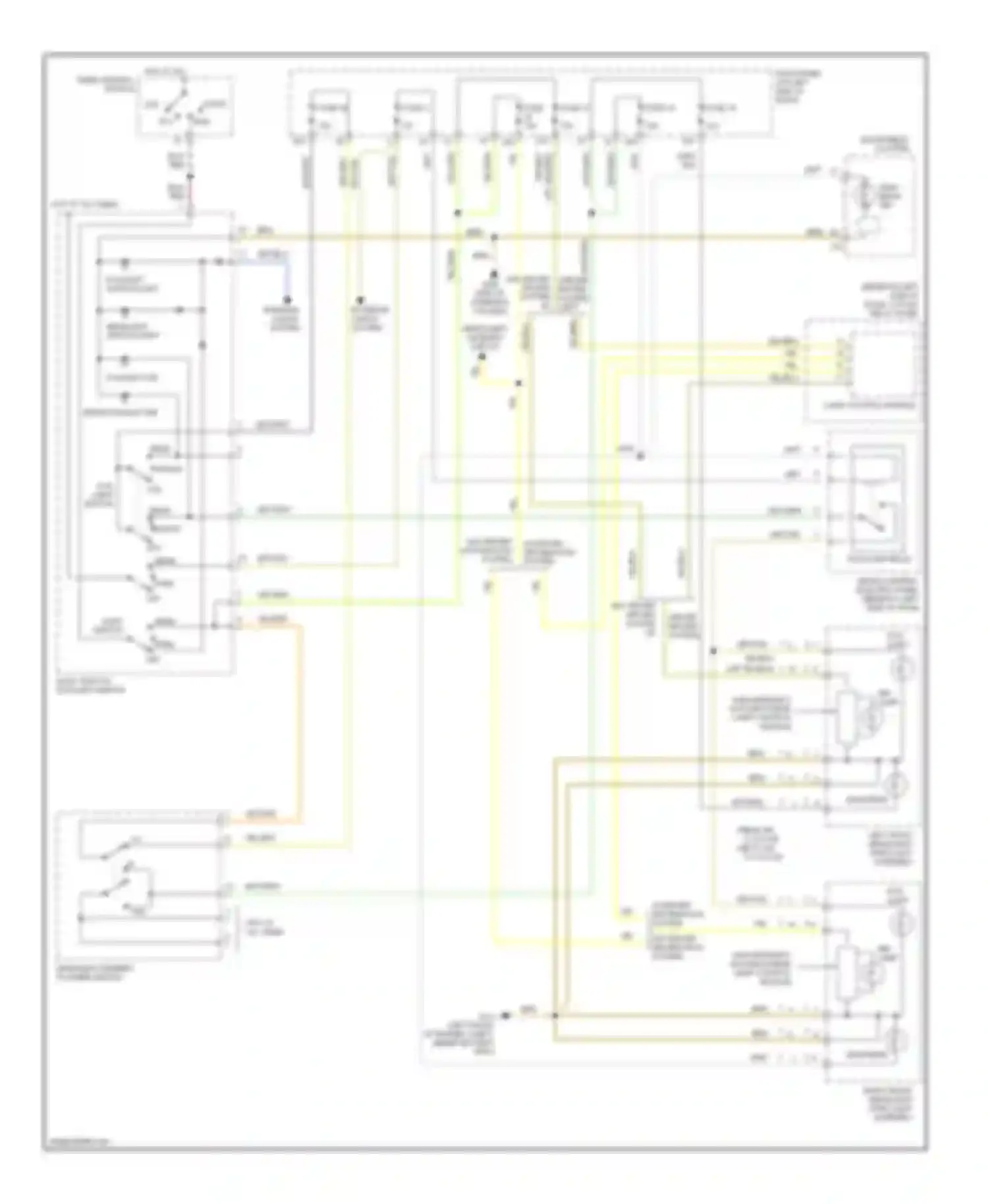 TT Audi 8N (1998-2003): Headlamps circuit, with high intensity gas discharge headlights