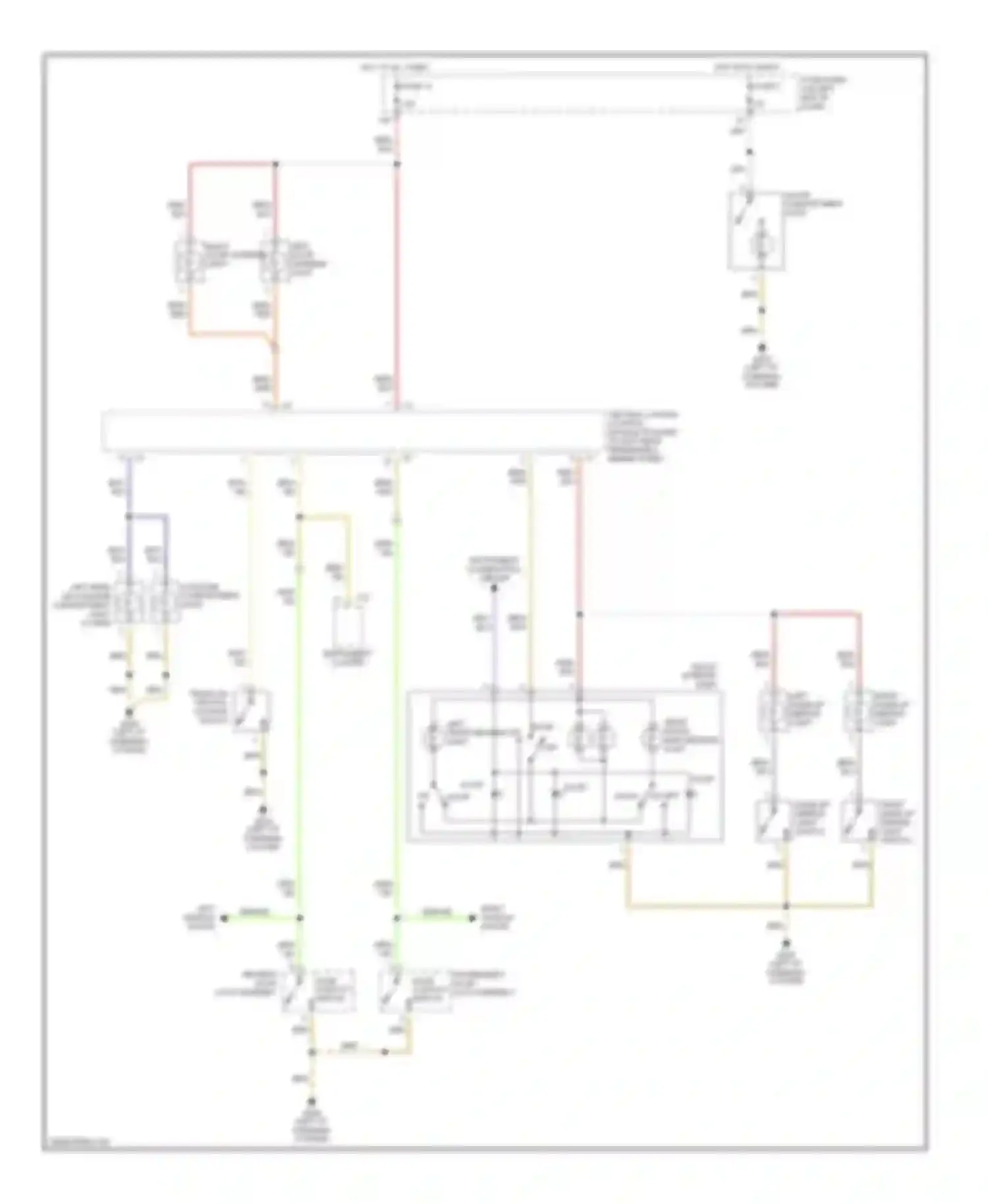 TT Audi 8N (1998-2003): Courtesy lamps circuit