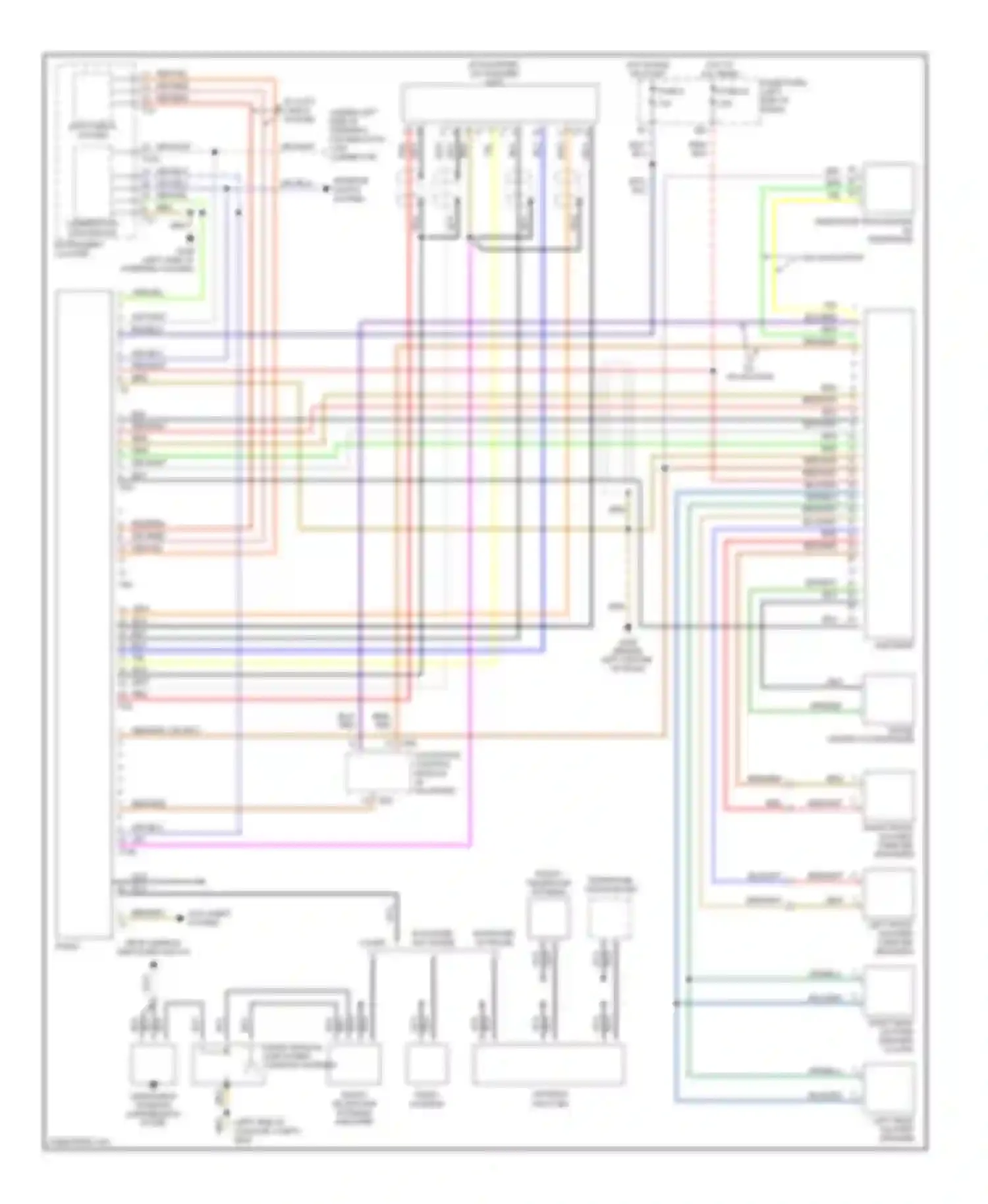 TT Audi 8N (1998-2003): Radio circuit, with bose system