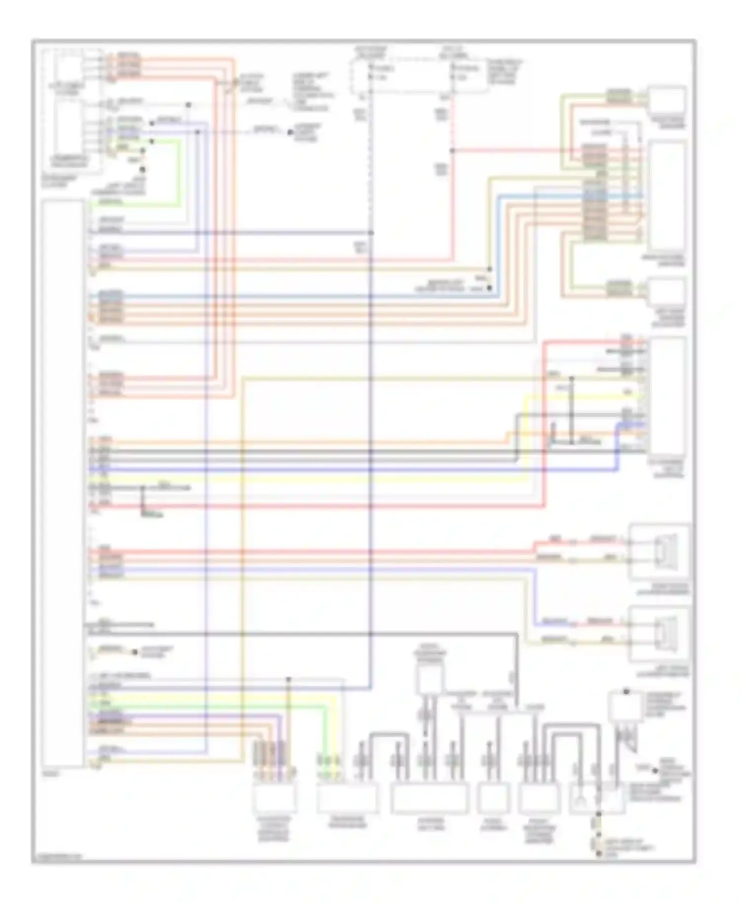 TT Audi 8N (1998-2003): Radio circuit, without bose system
