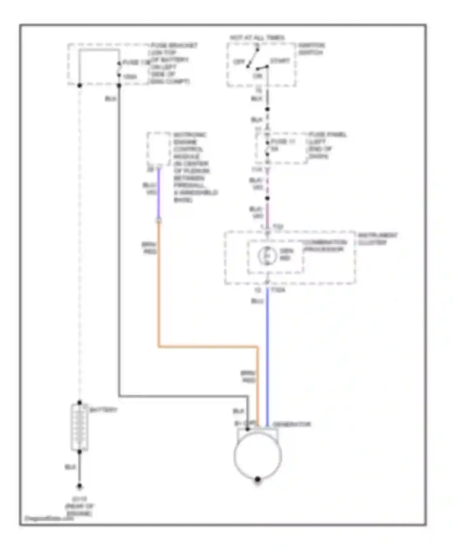 TT Audi 8N (1998-2003): Charging circuit