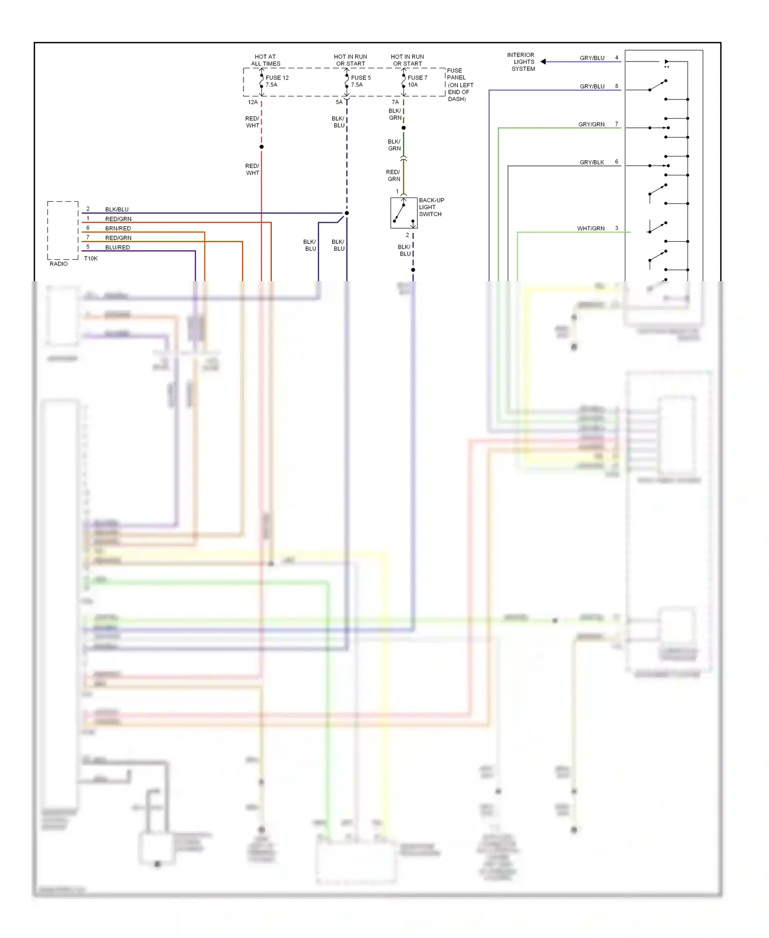 Audi TT 8N (1998-2003) amplifier wiring diagram  (1 of 3)