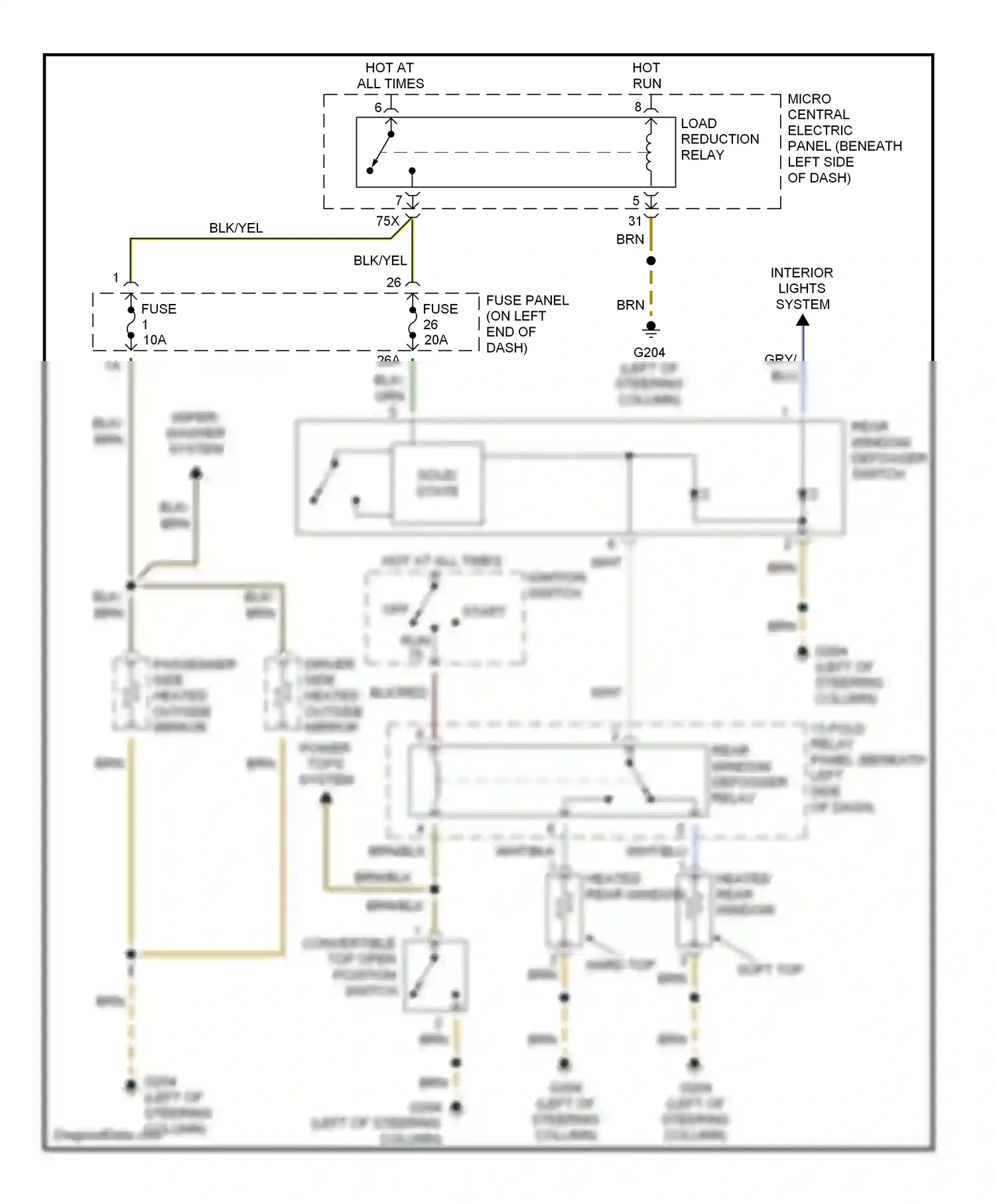 Audi TT 8N (1998-2003) blk wiring diagram  (8 of 41)