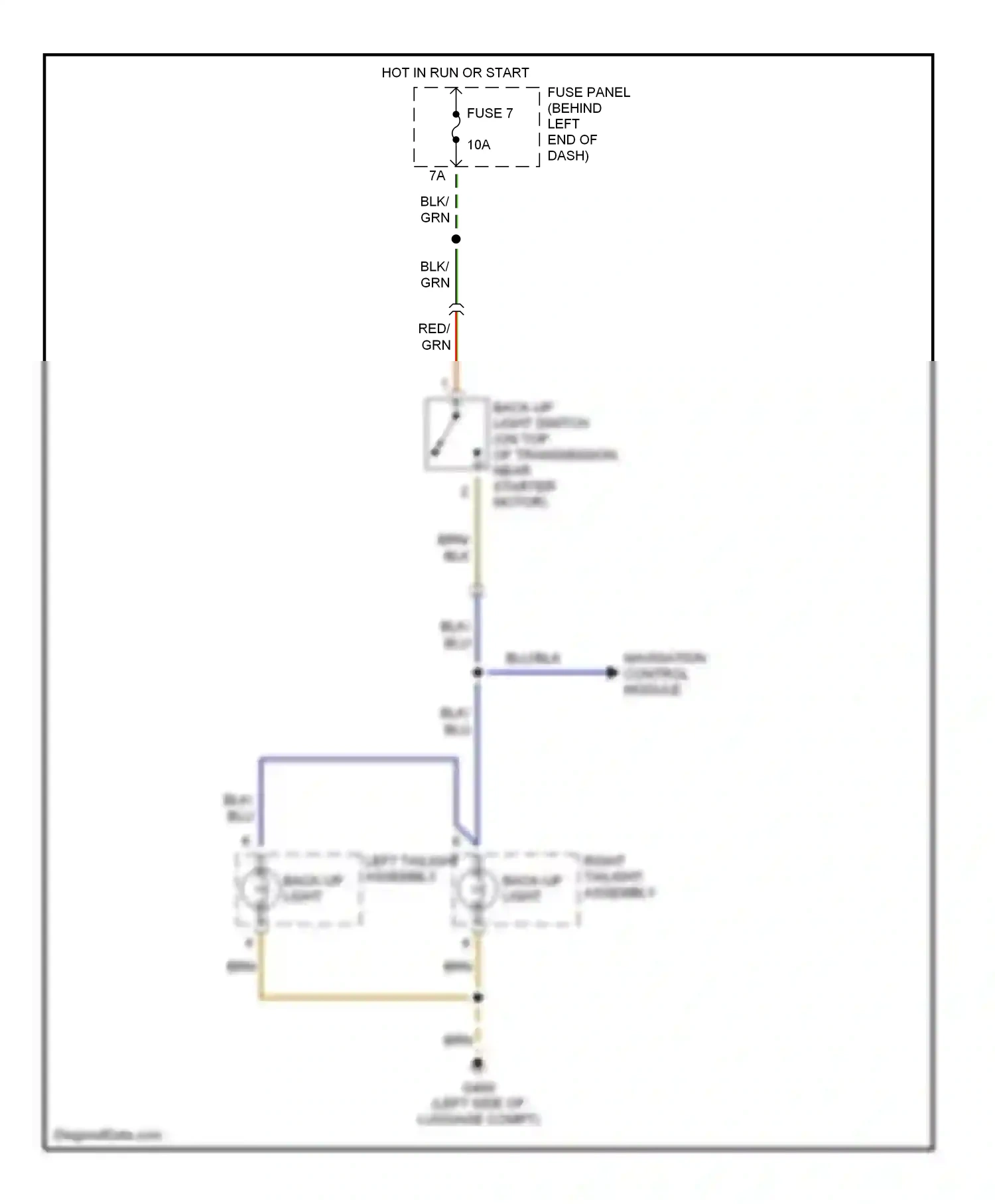 Wiring diagram blu/blk for Audi TT 8N (1998-2003) (2 of 3)