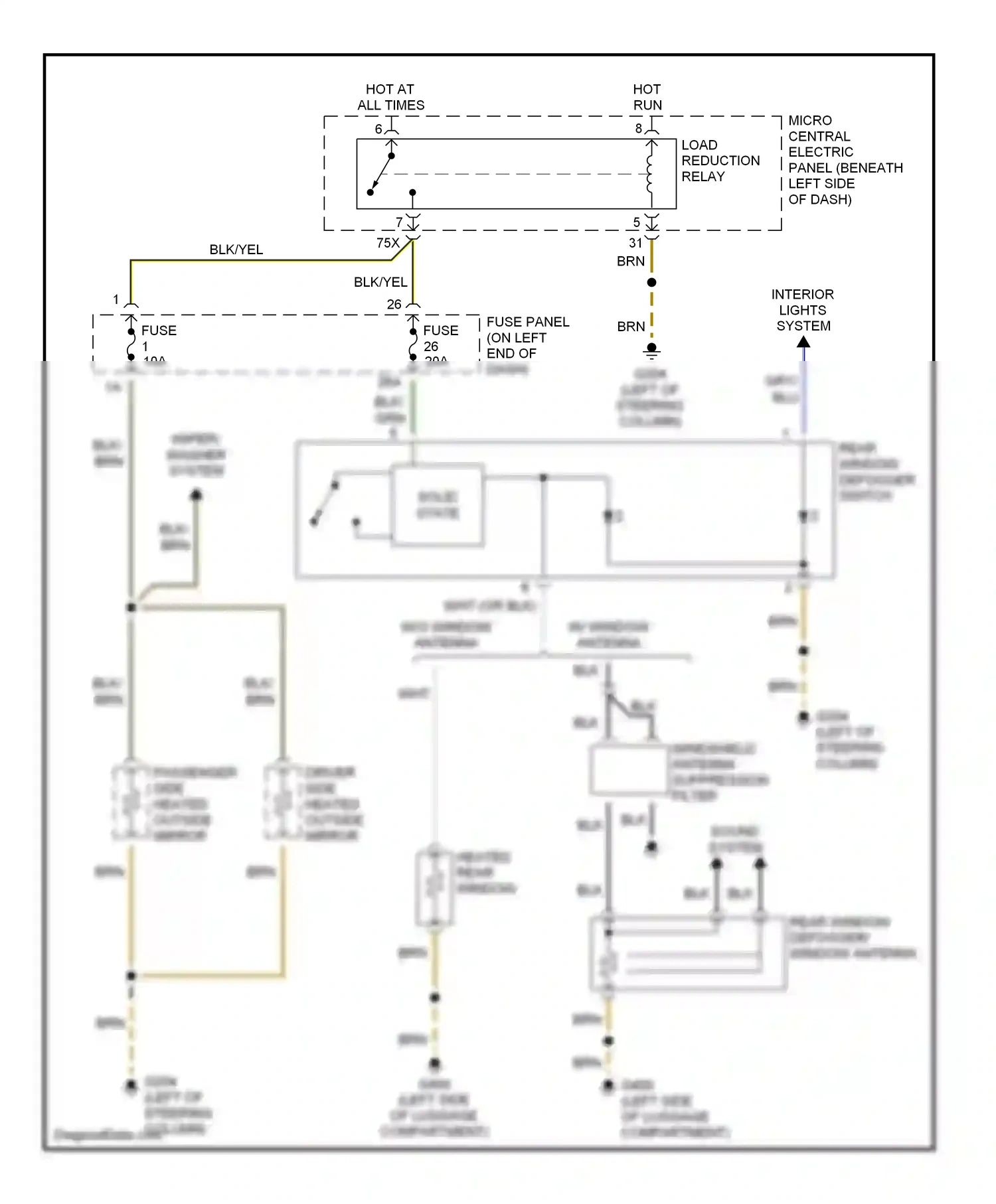 Wiring diagram brn for Audi TT 8N (1998-2003) (10 of 49)