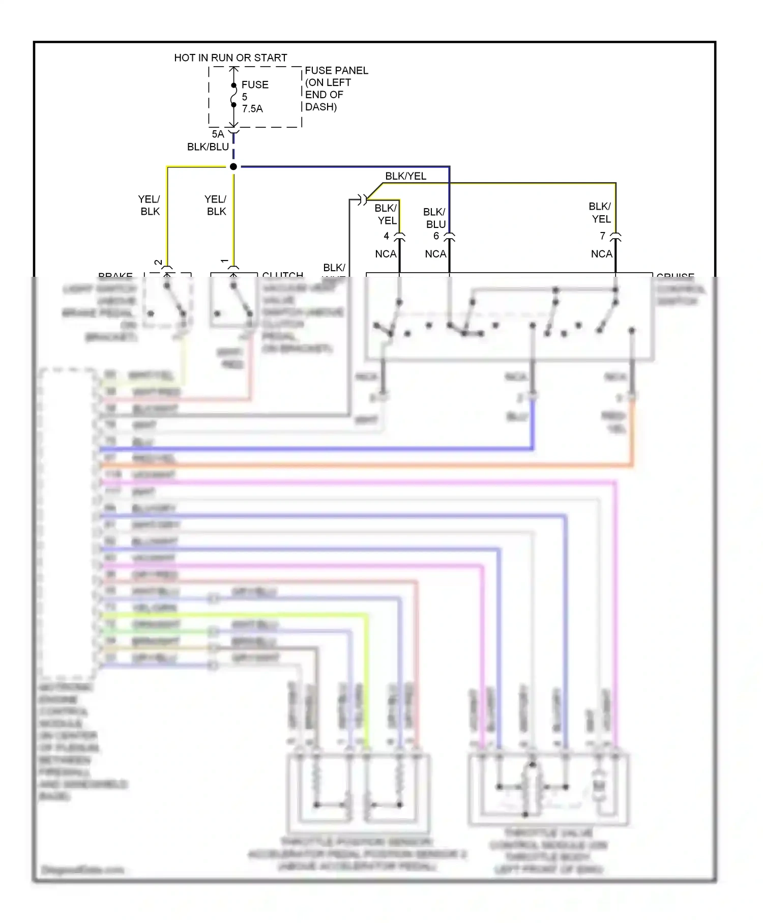 Wiring diagram brn/blu for Audi TT 8N (1998-2003) (4 of 7)