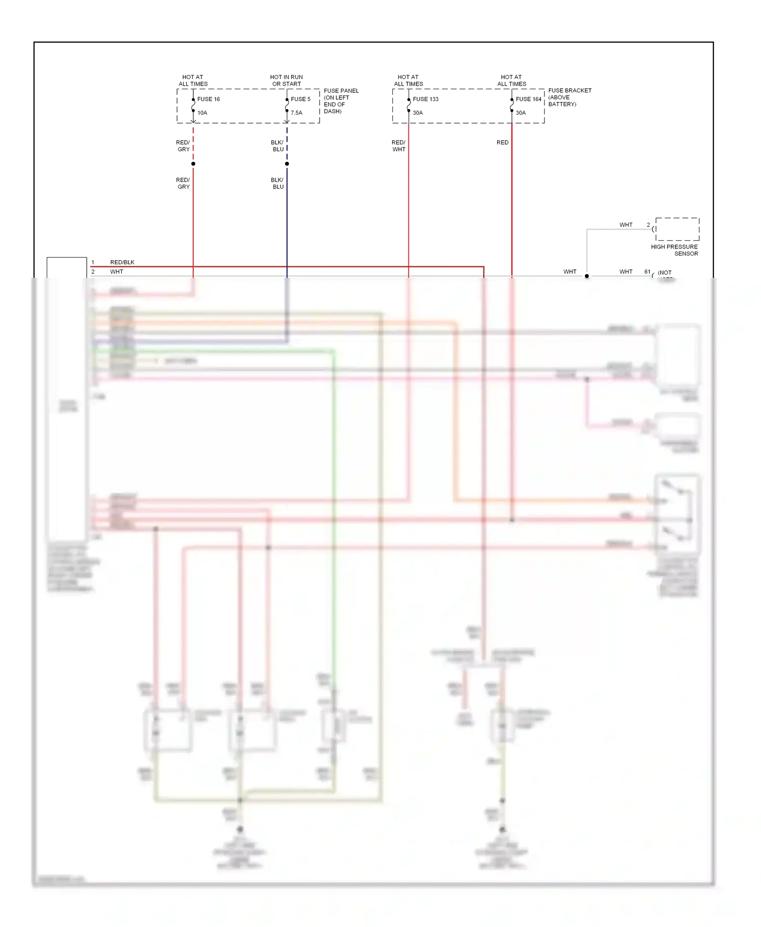 Wiring diagram fuse 16 for Audi TT 8N (1998-2003) (2 of 2)
