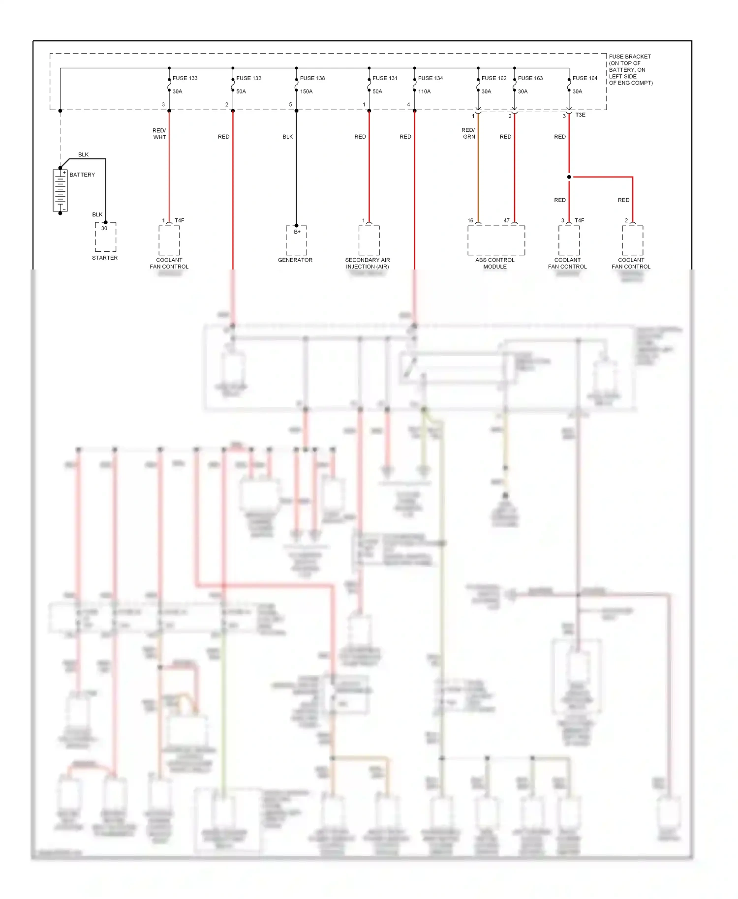 Audi TT 8N (1998-2003) generator wiring diagram  (1 of 1)