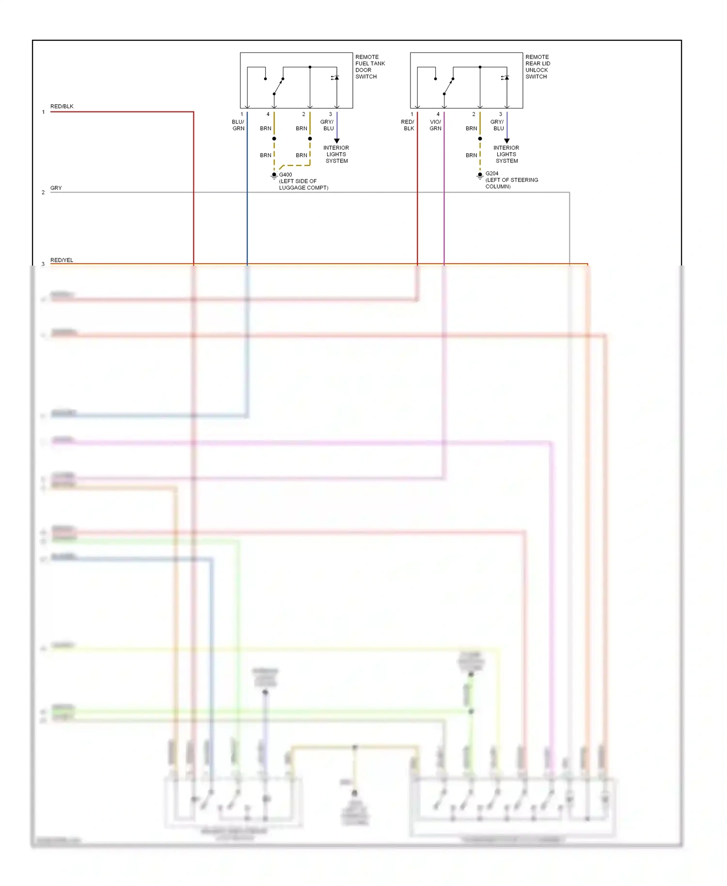 Wiring diagram gry/blu for Audi TT 8N (1998-2003) (16 of 21)