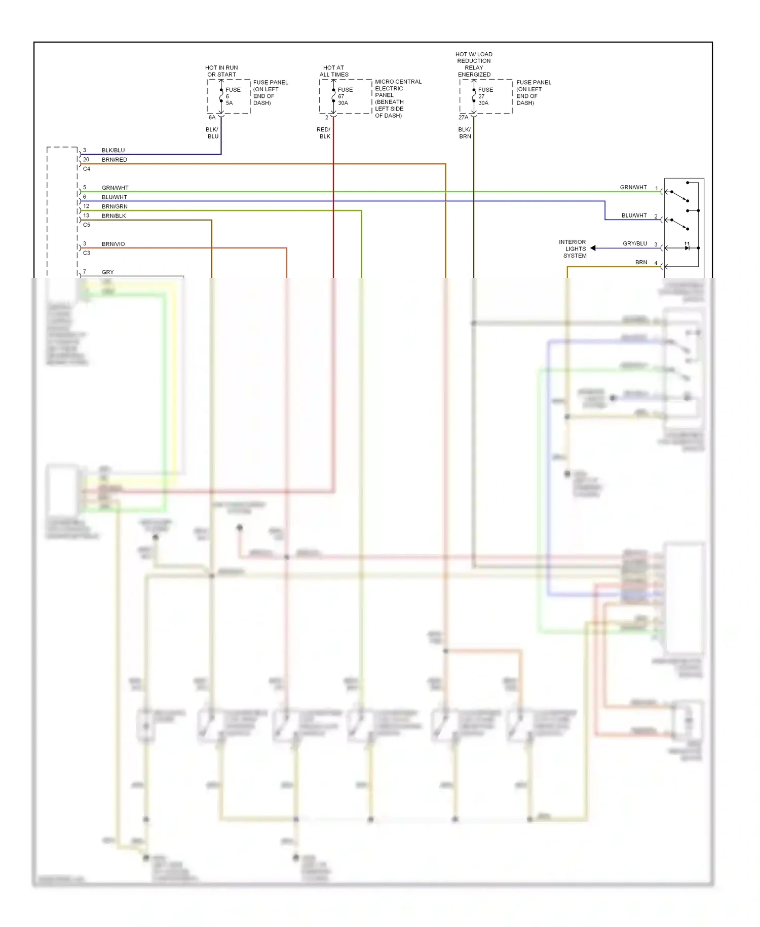 Wiring diagram gry/blu for Audi TT 8N (1998-2003) (12 of 21)