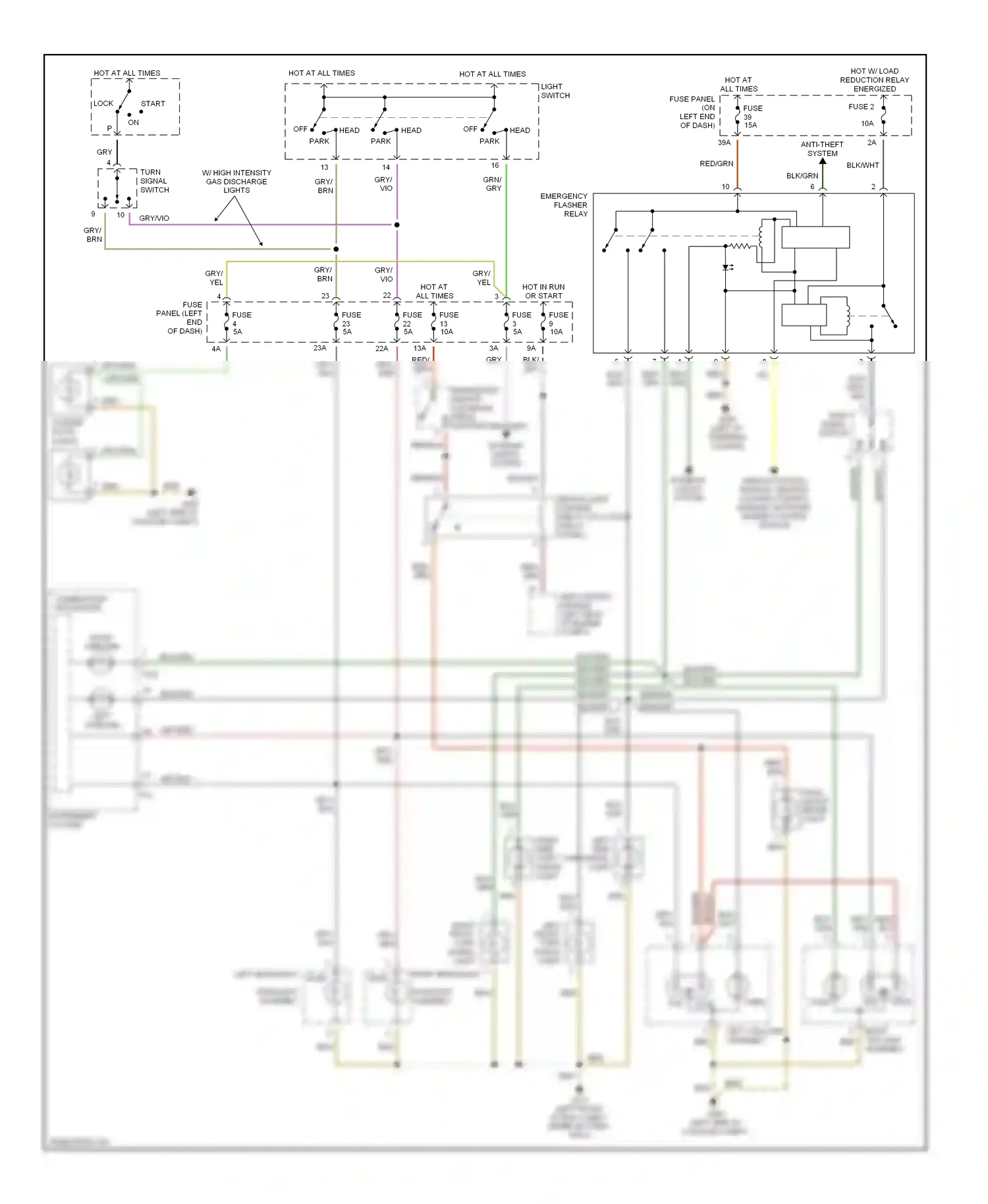 Audi TT 8N (1998-2003) lock wiring diagram  (2 of 6)