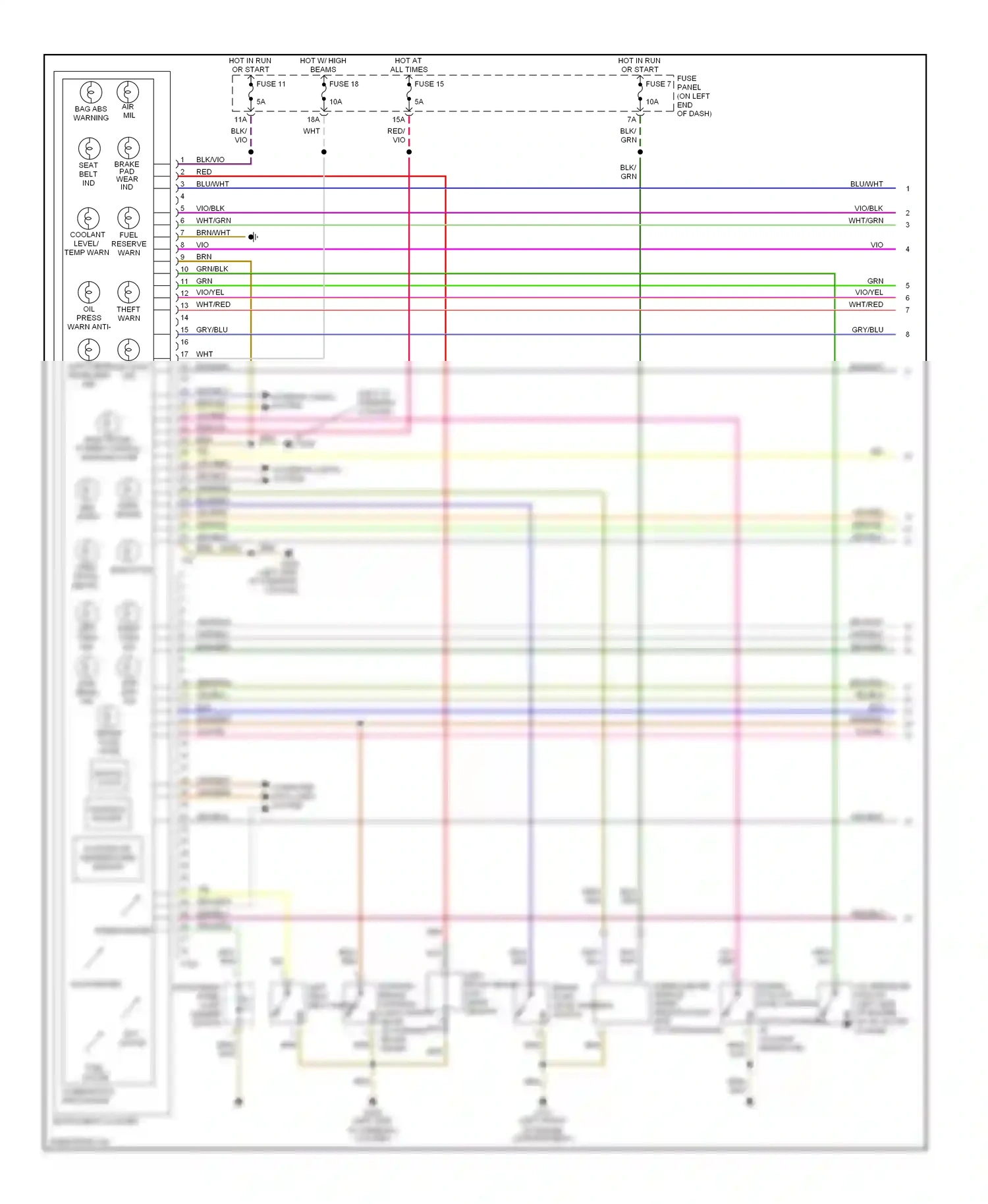 Wiring diagram outside air temperature sensor for Audi TT 8N (1998-2003) (1 of 1)