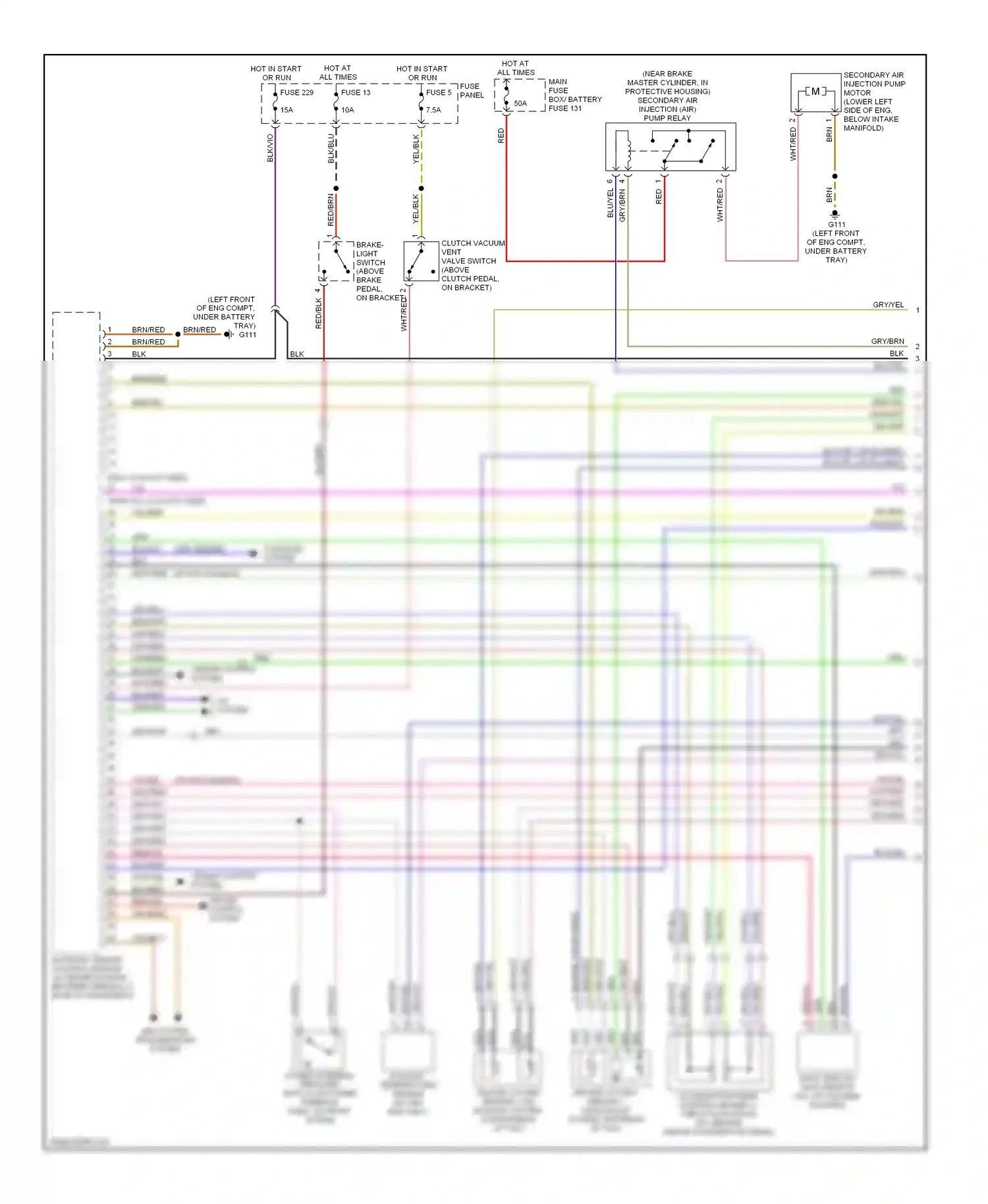 Wiring diagram red/vio for Audi TT 8N (1998-2003) (4 of 5)