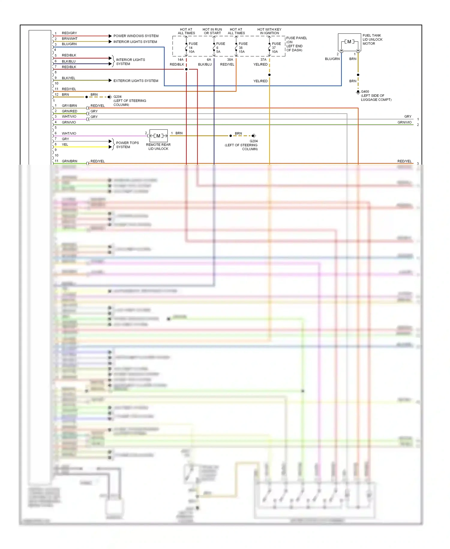 Wiring diagram red/yel for Audi TT 8N (1998-2003) (15 of 19)