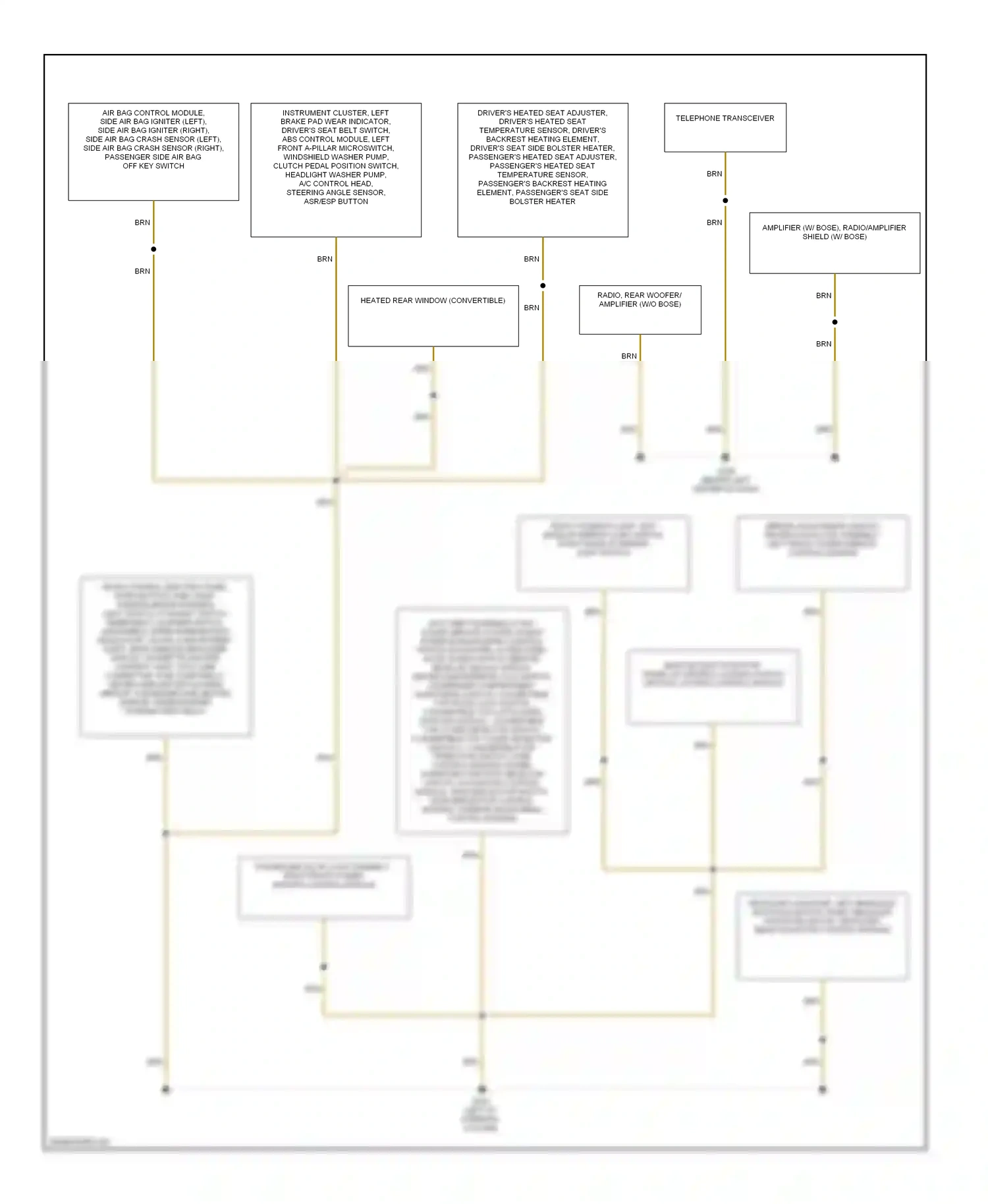 Wiring diagram telephone transceiver for Audi TT 8N (1998-2003) (1 of 6)