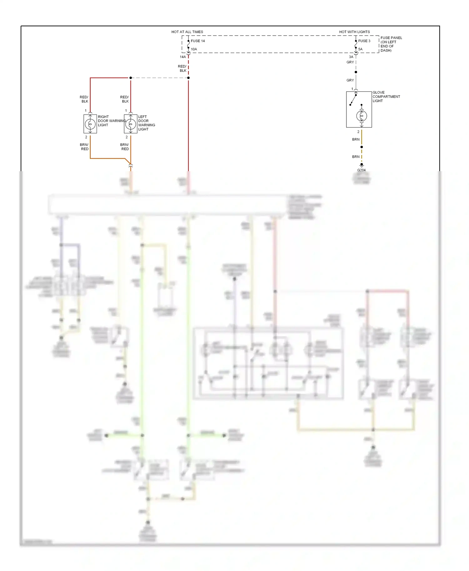 Wiring diagram trunk lid central locking switch for Audi TT 8N (1998-2003) (1 of 3)