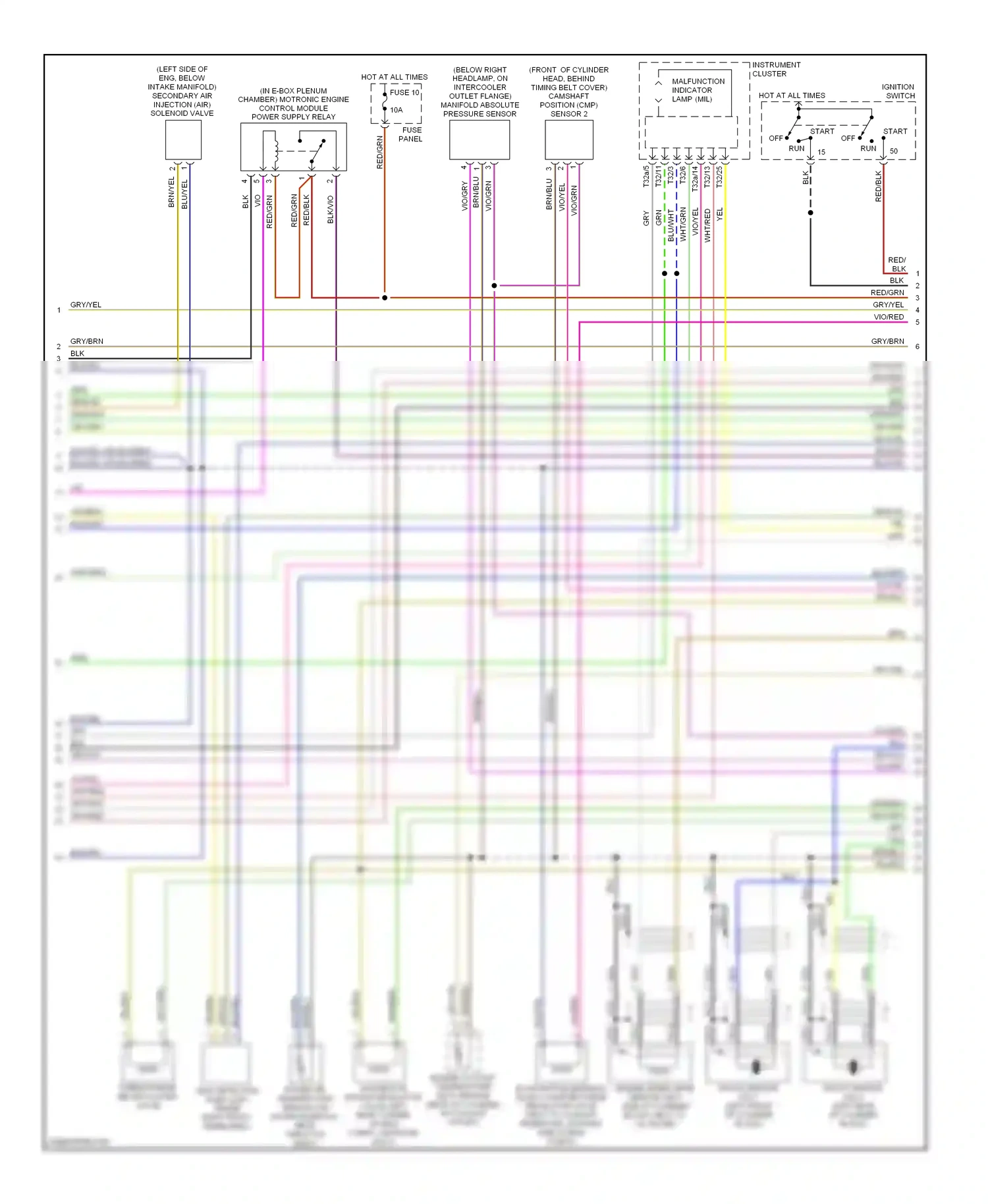 Wiring diagram yel for Audi TT 8N (1998-2003) (9 of 33)