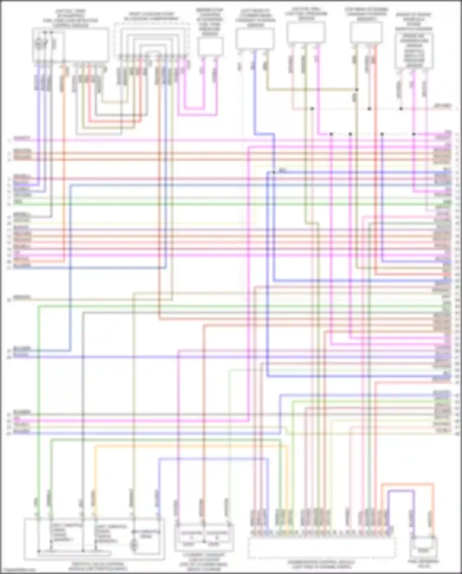 TT Audi 8S facelift (2018-2024): Wiring diagram engine performance 2.5l turbo (2 of 8)