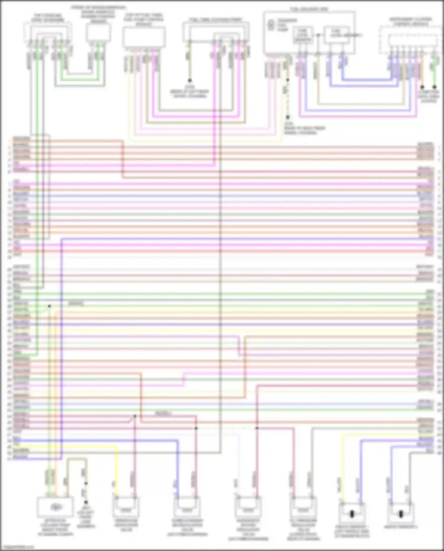 TT Audi 8S facelift (2018-2024): Wiring diagram engine performance 2.5l turbo (5 of 8)