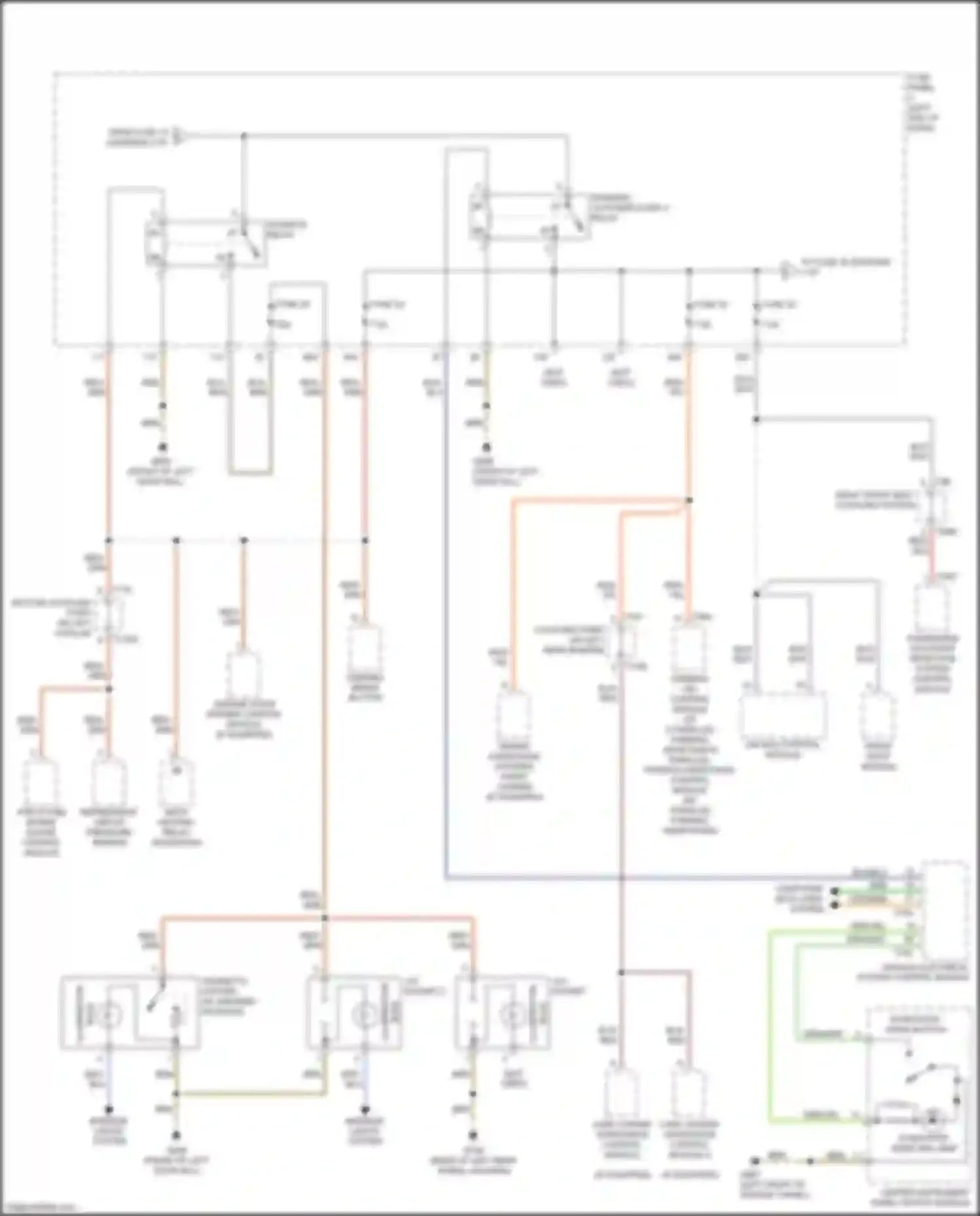 TT Audi 8S facelift (2018-2024): Power distribution circuit (3 of 5)
