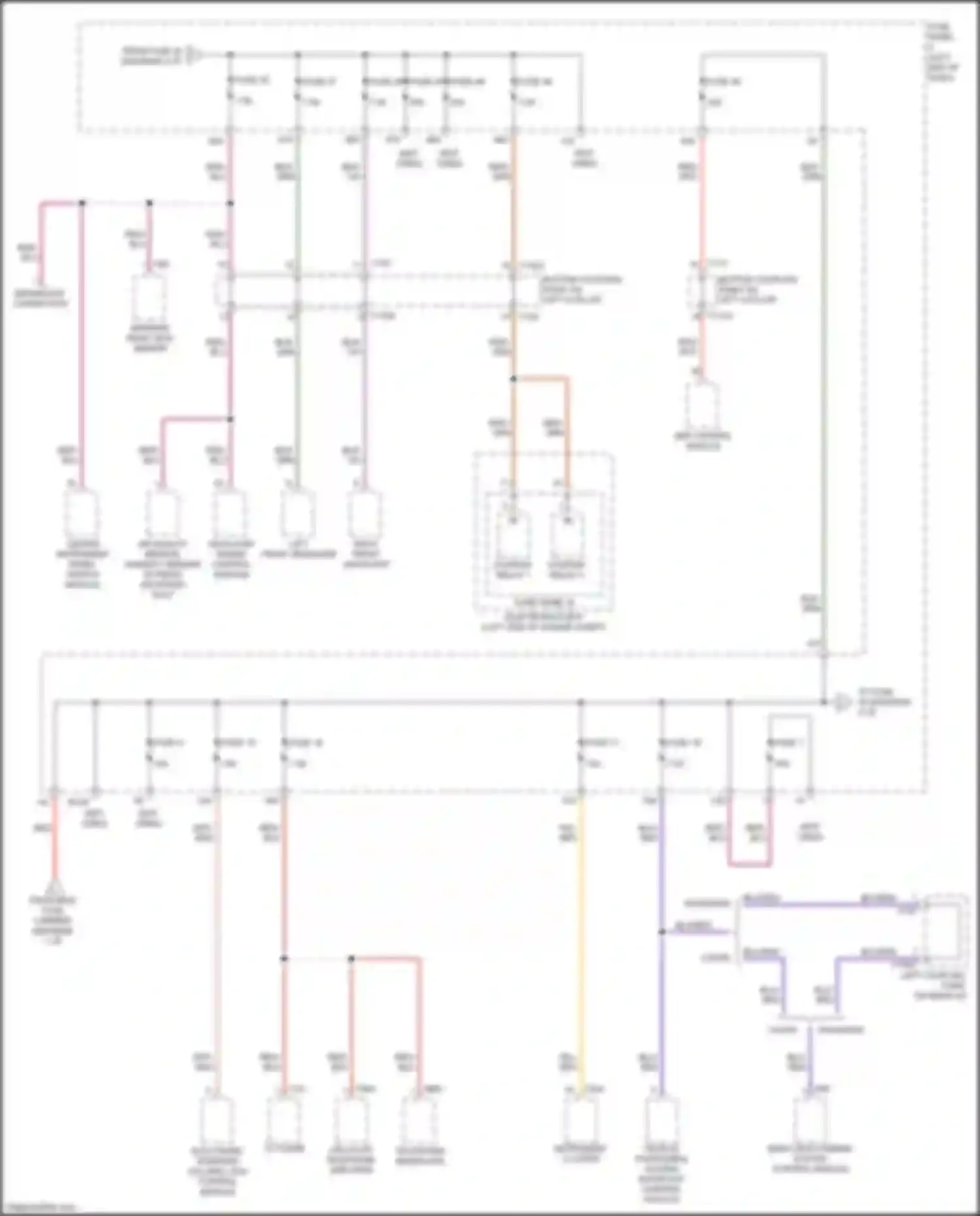 TT Audi 8S facelift (2018-2024): Power distribution circuit (4 of 5)