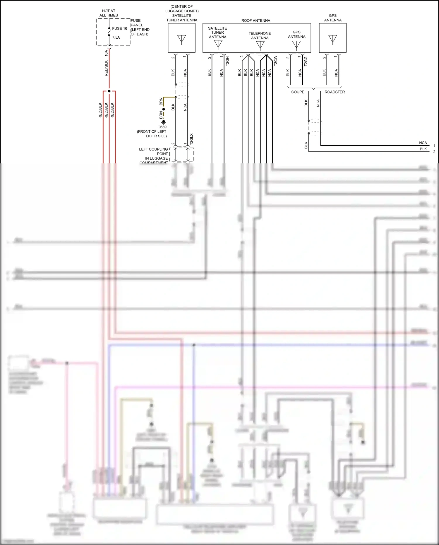 Wiring diagram access/start authorization control module for Audi TT 8S facelift (2018-2024) (4 of 10)