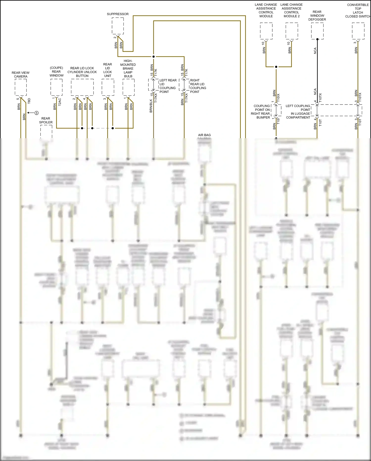 Wiring diagram air bag control module for Audi TT 8S facelift (2018-2024) (3 of 9)