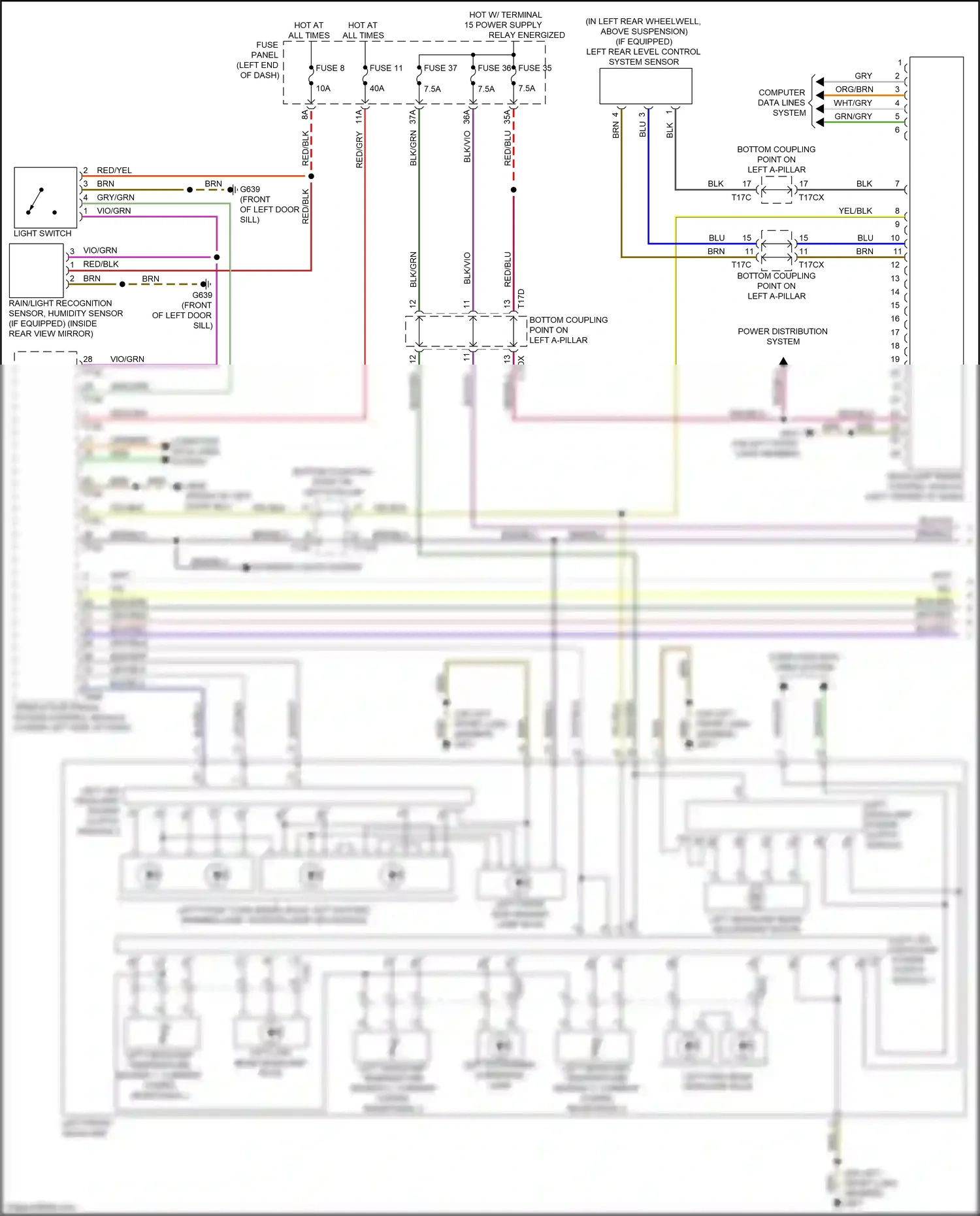 Wiring diagram blk/grn for Audi TT 8S facelift (2018-2024) (16 of 28)