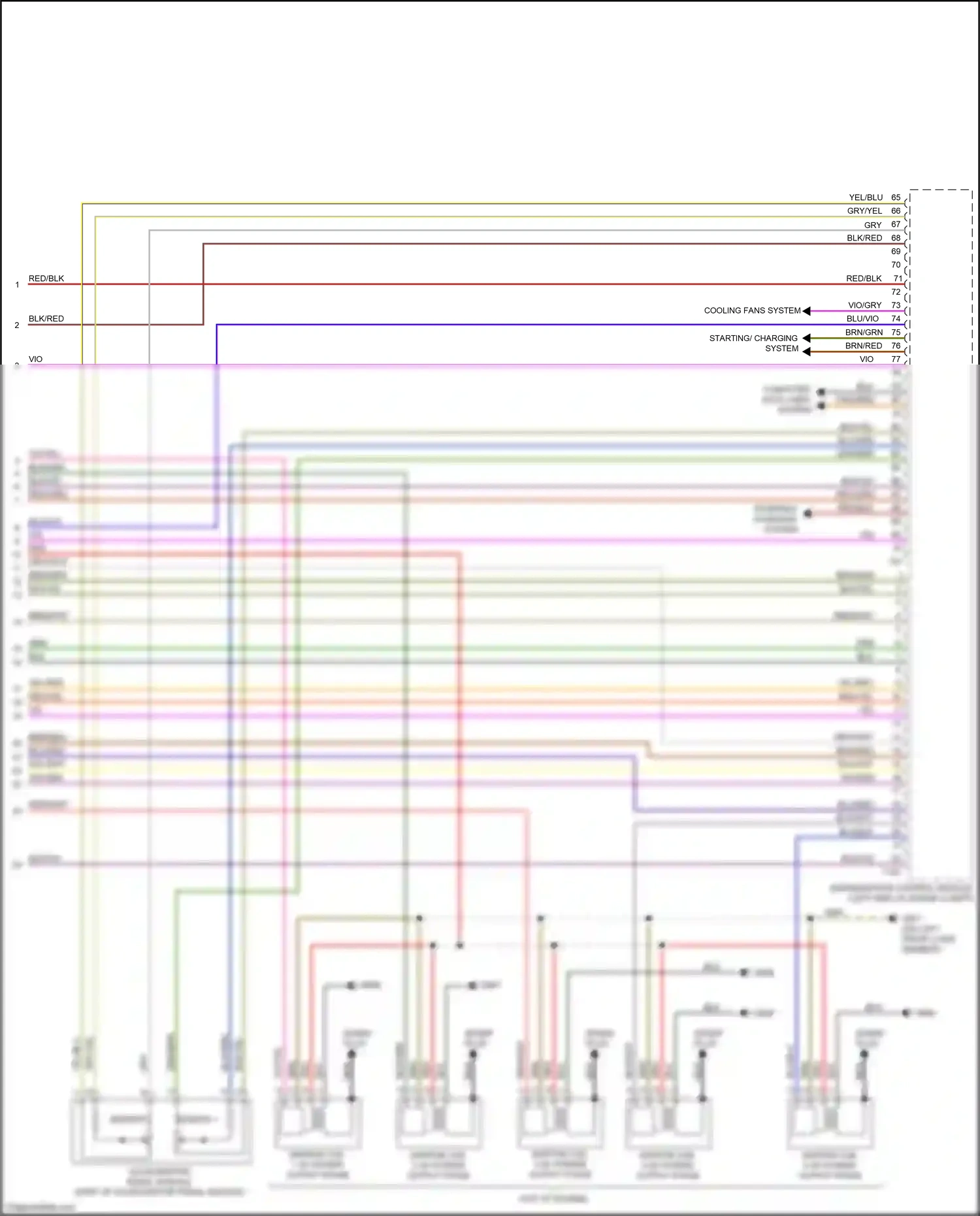 Wiring diagram blk/vio for Audi TT 8S facelift (2018-2024) (40 of 40)