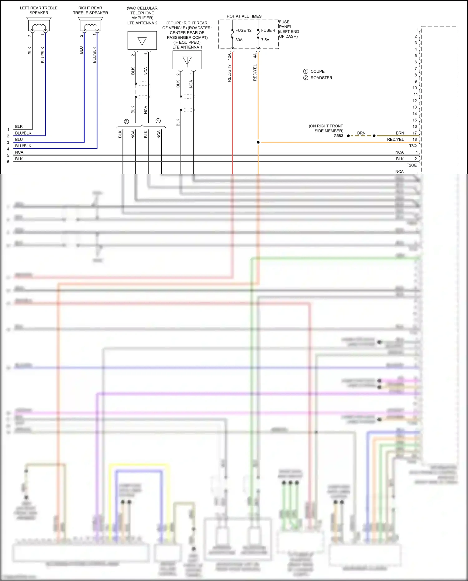 Wiring diagram blu for Audi TT 8S facelift (2018-2024) (8 of 69)