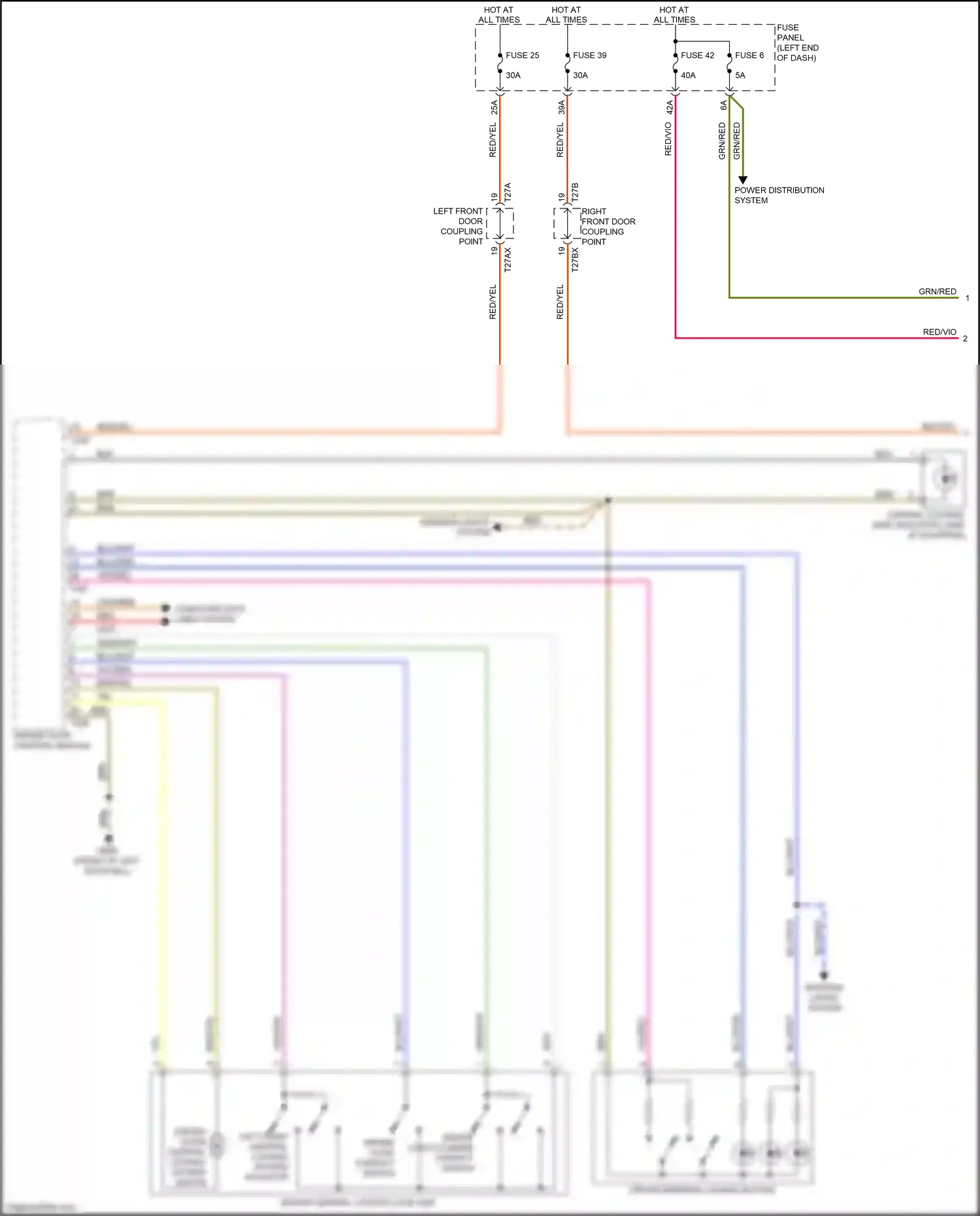 Wiring diagram blu/grn for Audi TT 8S facelift (2018-2024) (13 of 28)