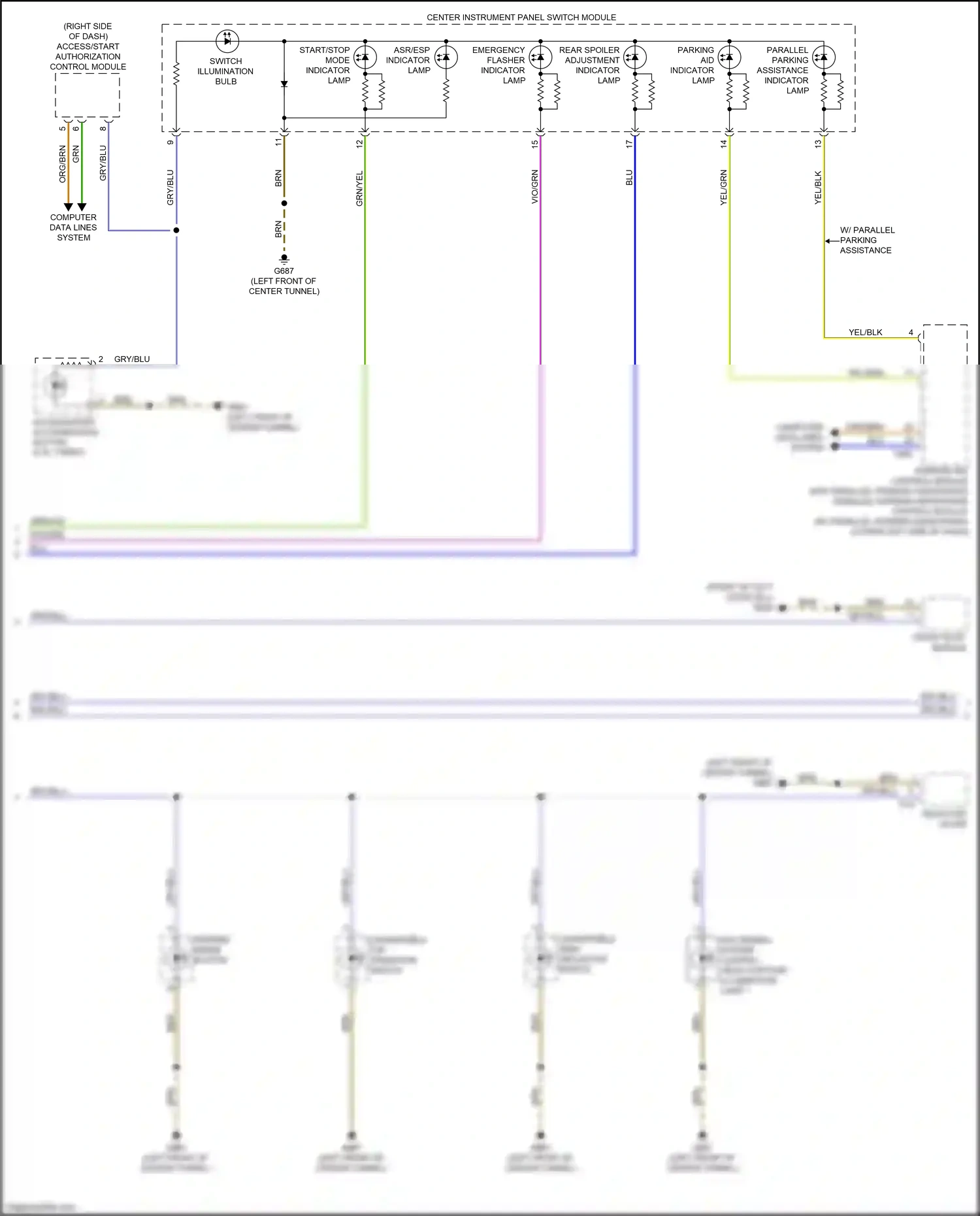 Wiring diagram brn for Audi TT 8S facelift (2018-2024) (28 of 132)