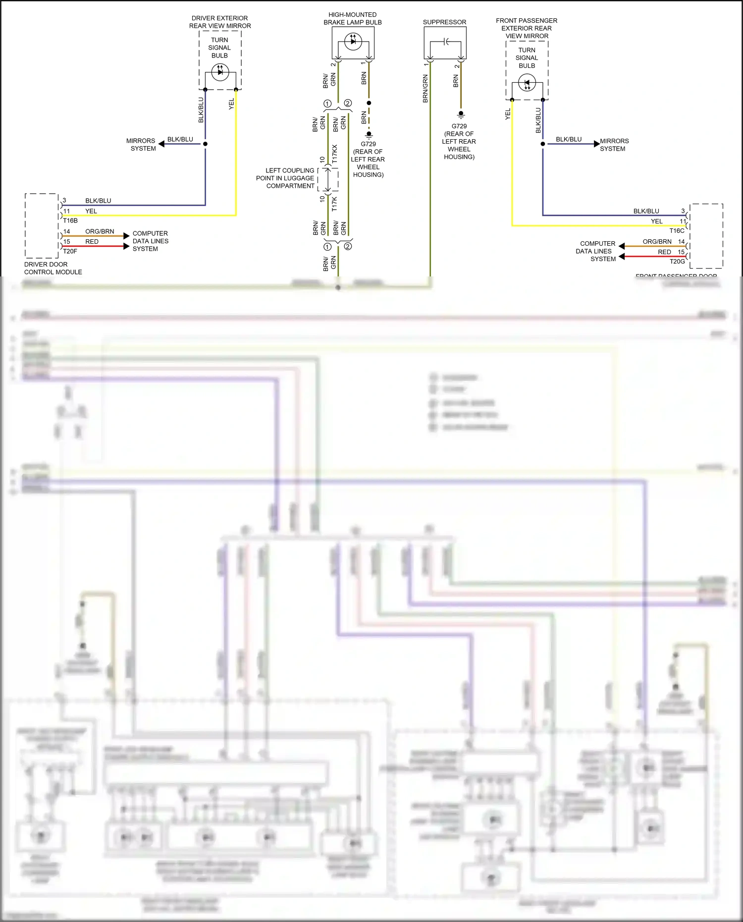 Wiring diagram brn for Audi TT 8S facelift (2018-2024) (76 of 132)