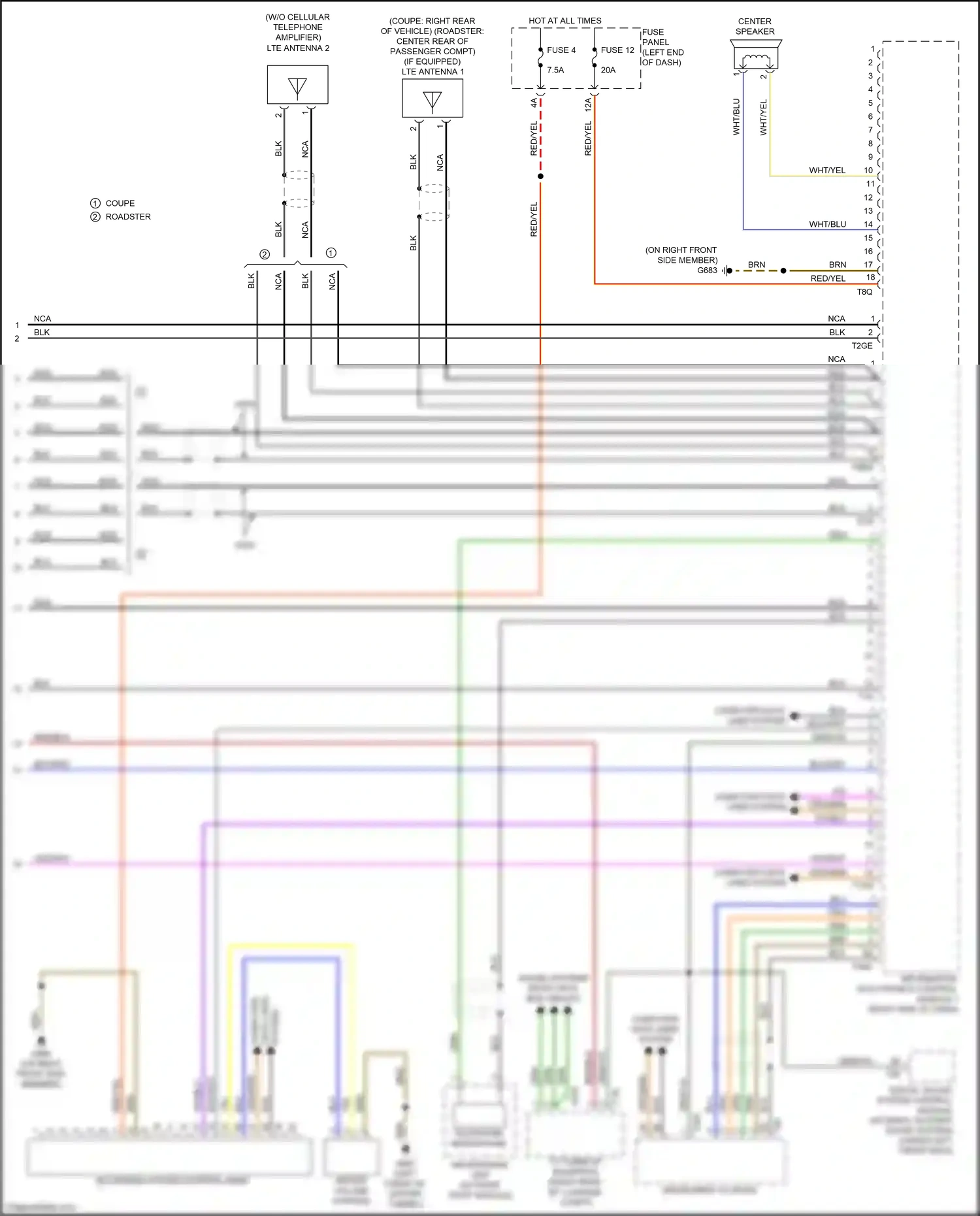Wiring diagram brn for Audi TT 8S facelift (2018-2024) (20 of 132)