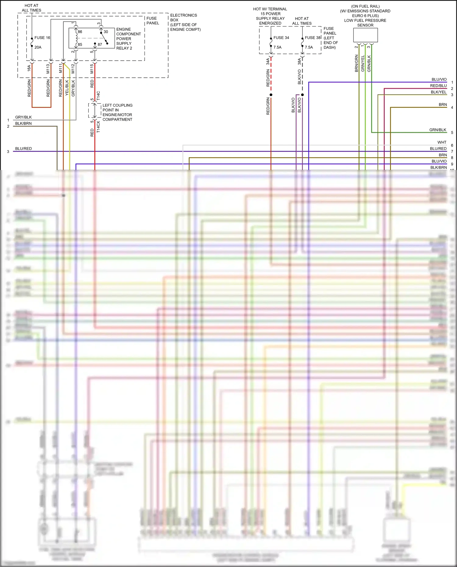 Wiring diagram brn/gry for Audi TT 8S facelift (2018-2024) (2 of 10)