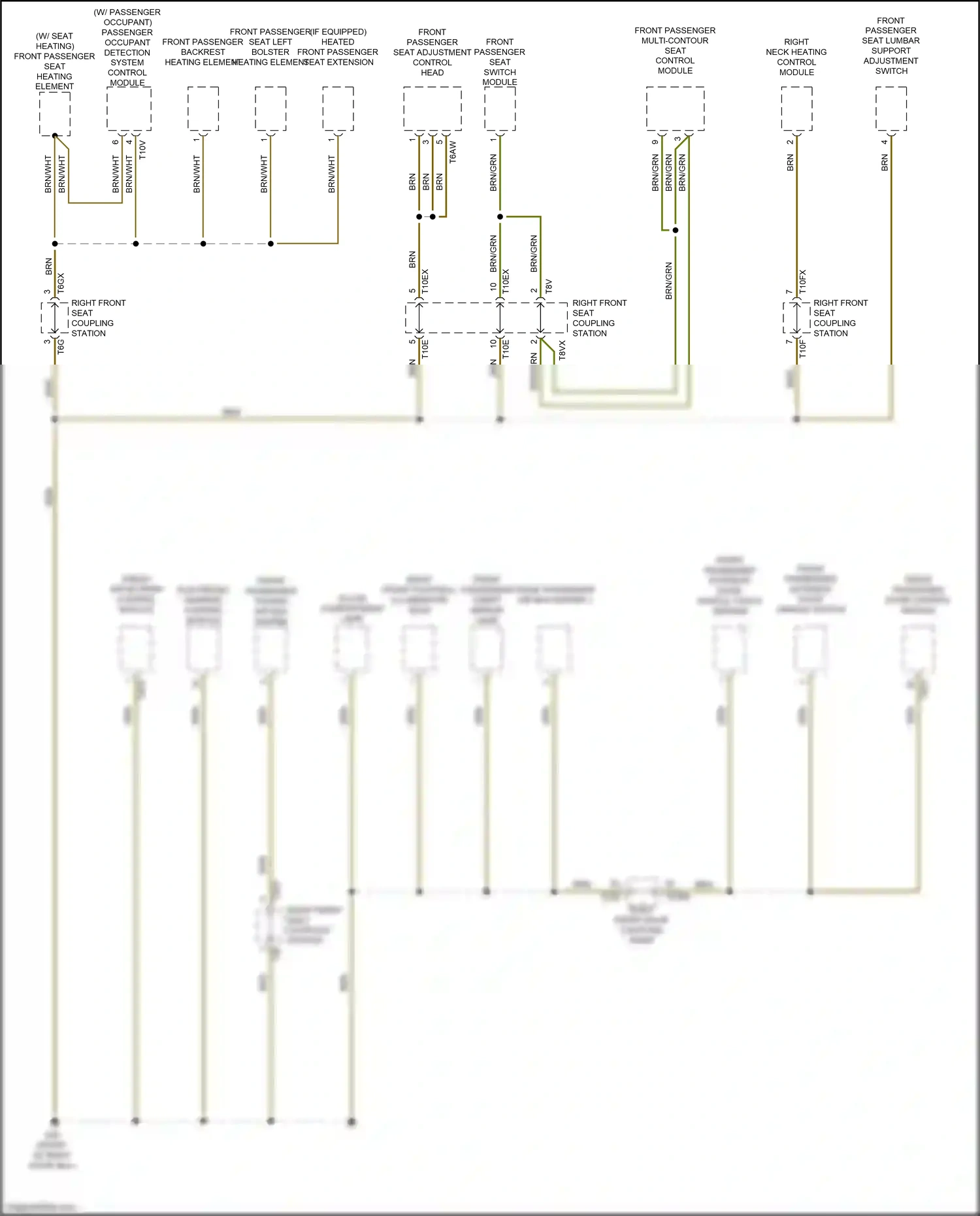 Wiring diagram front passenger door control module for Audi TT 8S facelift (2018-2024) (5 of 12)