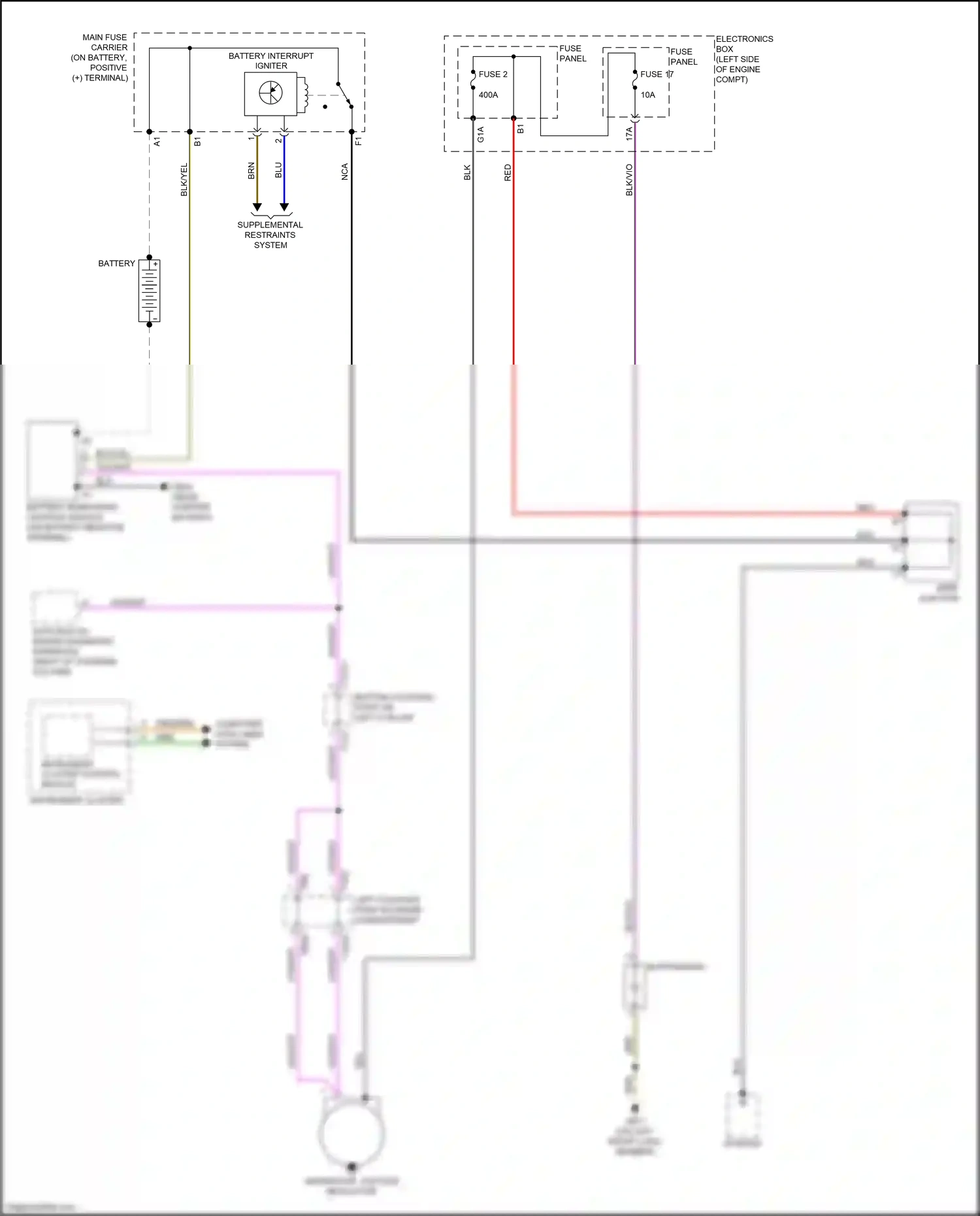 Wiring diagram generator, voltage regulator for Audi TT 8S facelift (2018-2024) (1 of 3)