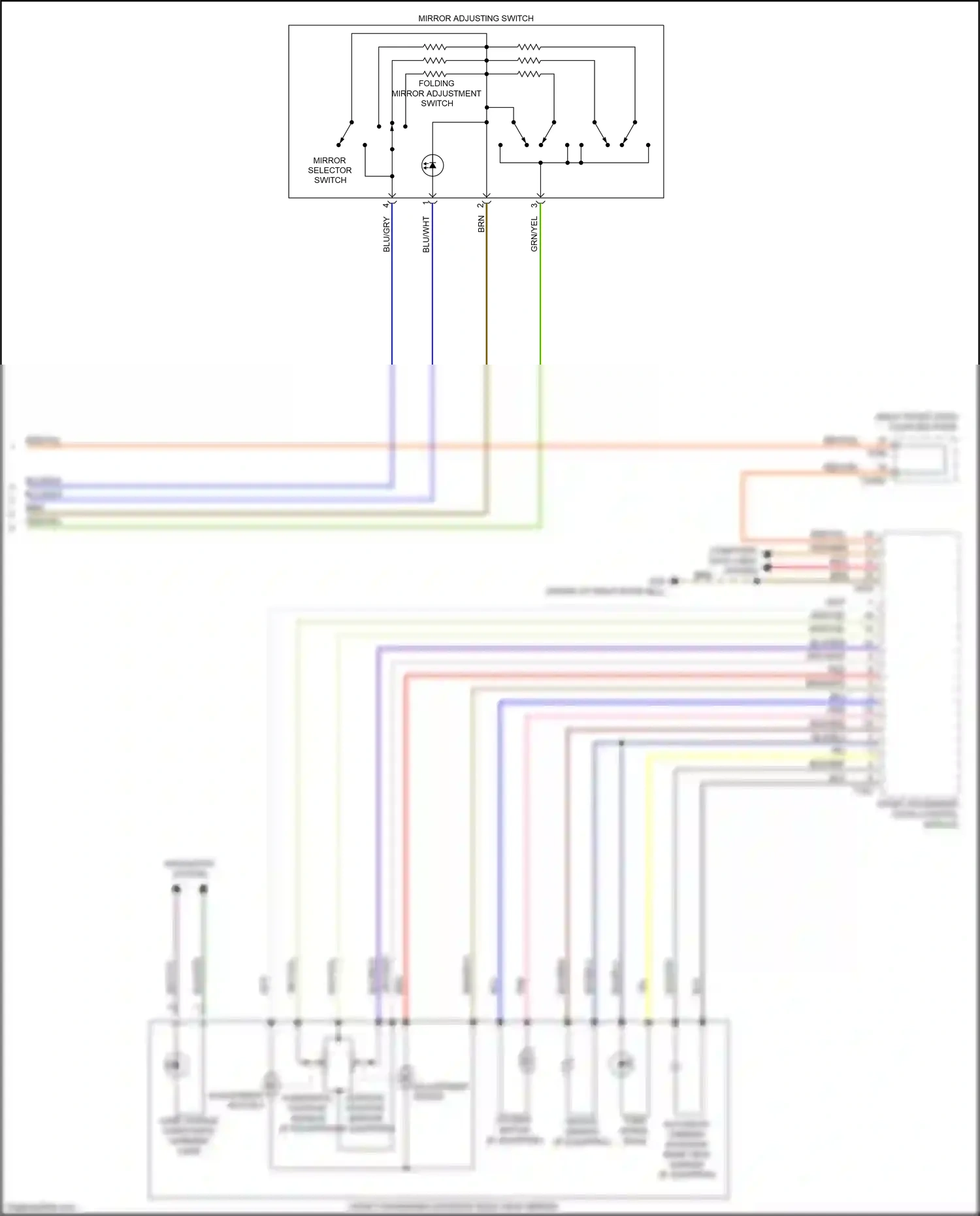Wiring diagram navigation system for Audi TT 8S facelift (2018-2024) (2 of 2)