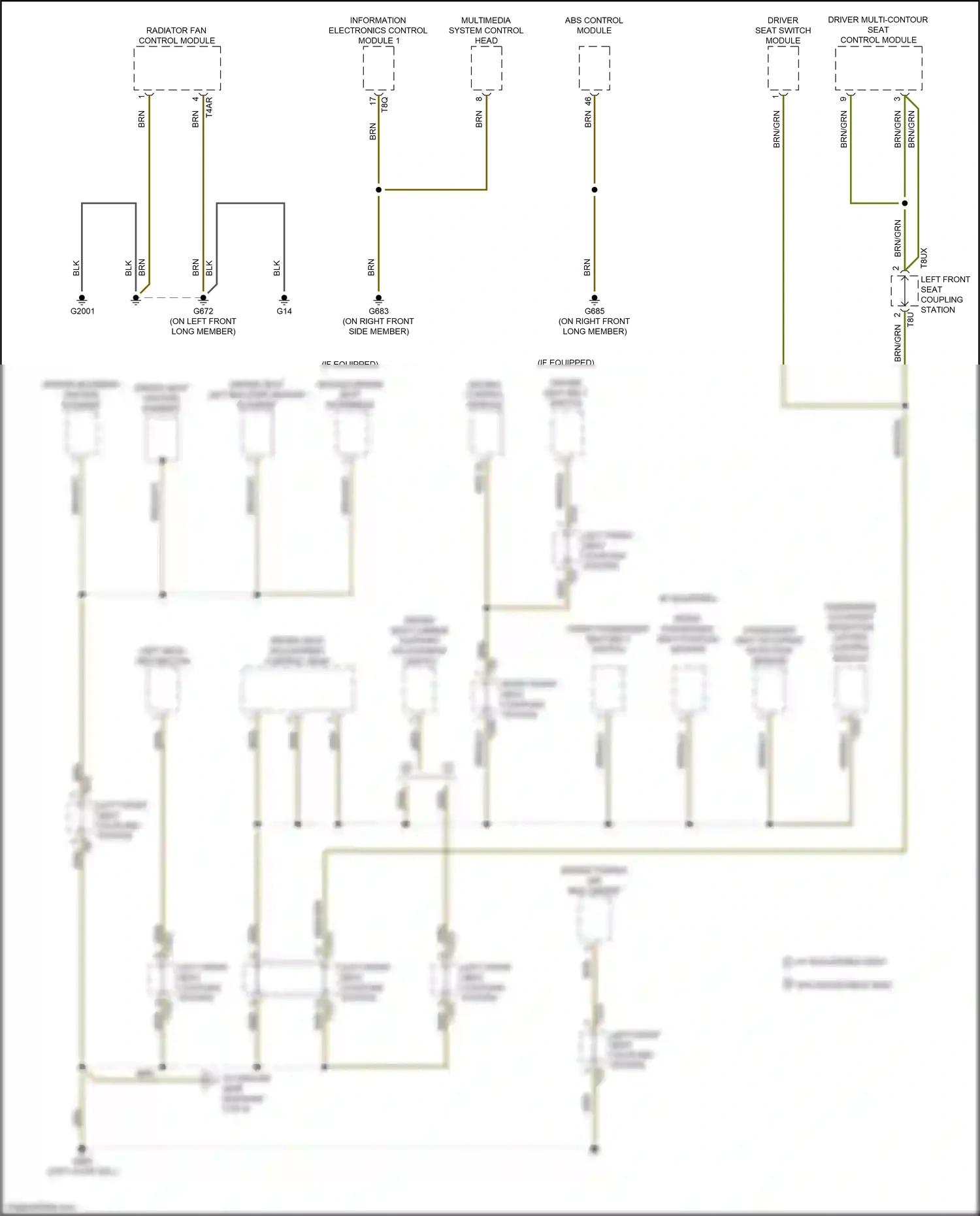 Wiring diagram radiator fan control module for Audi TT 8S facelift (2018-2024) (3 of 6)