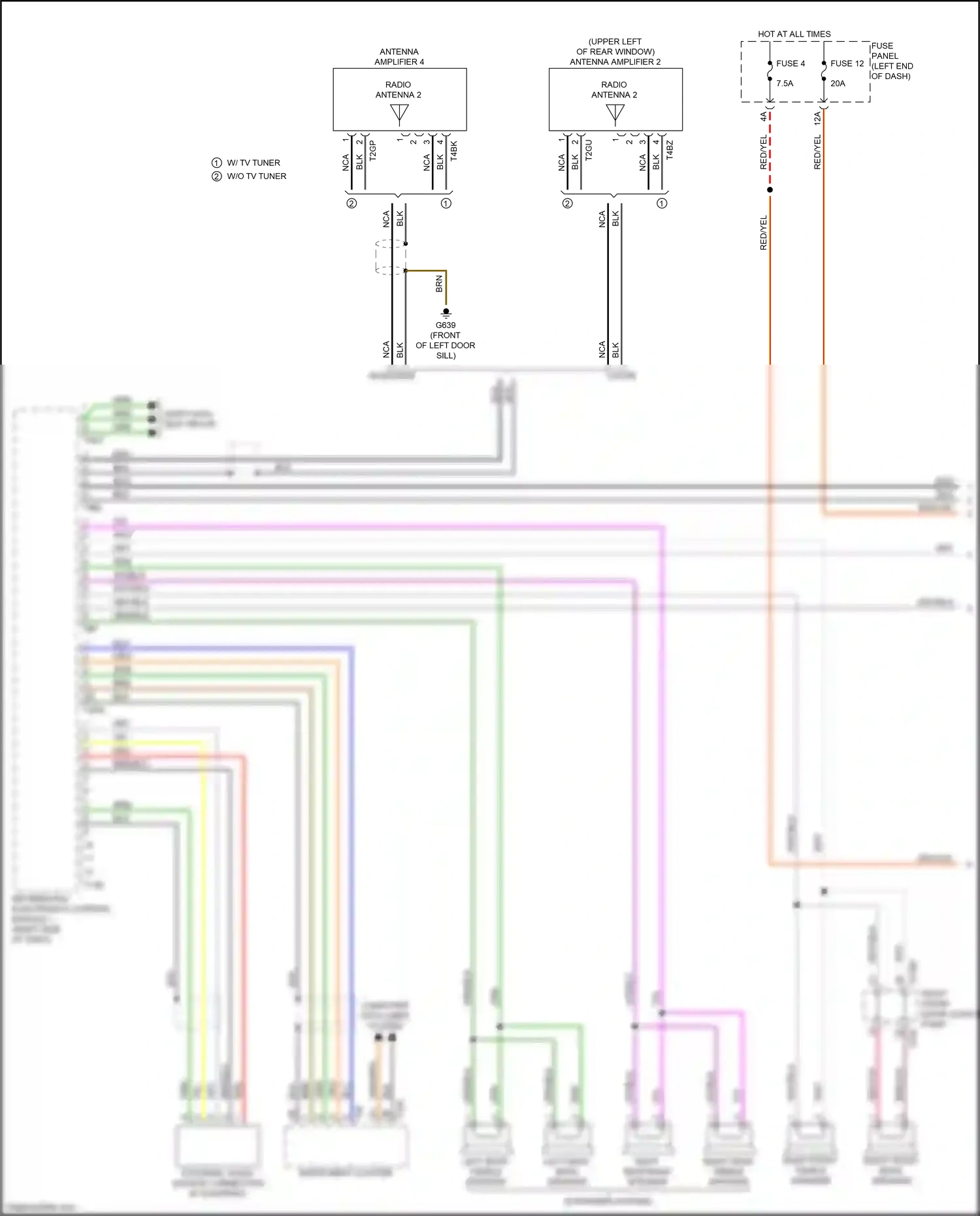 Wiring diagram red for Audi TT 8S facelift (2018-2024) (10 of 74)