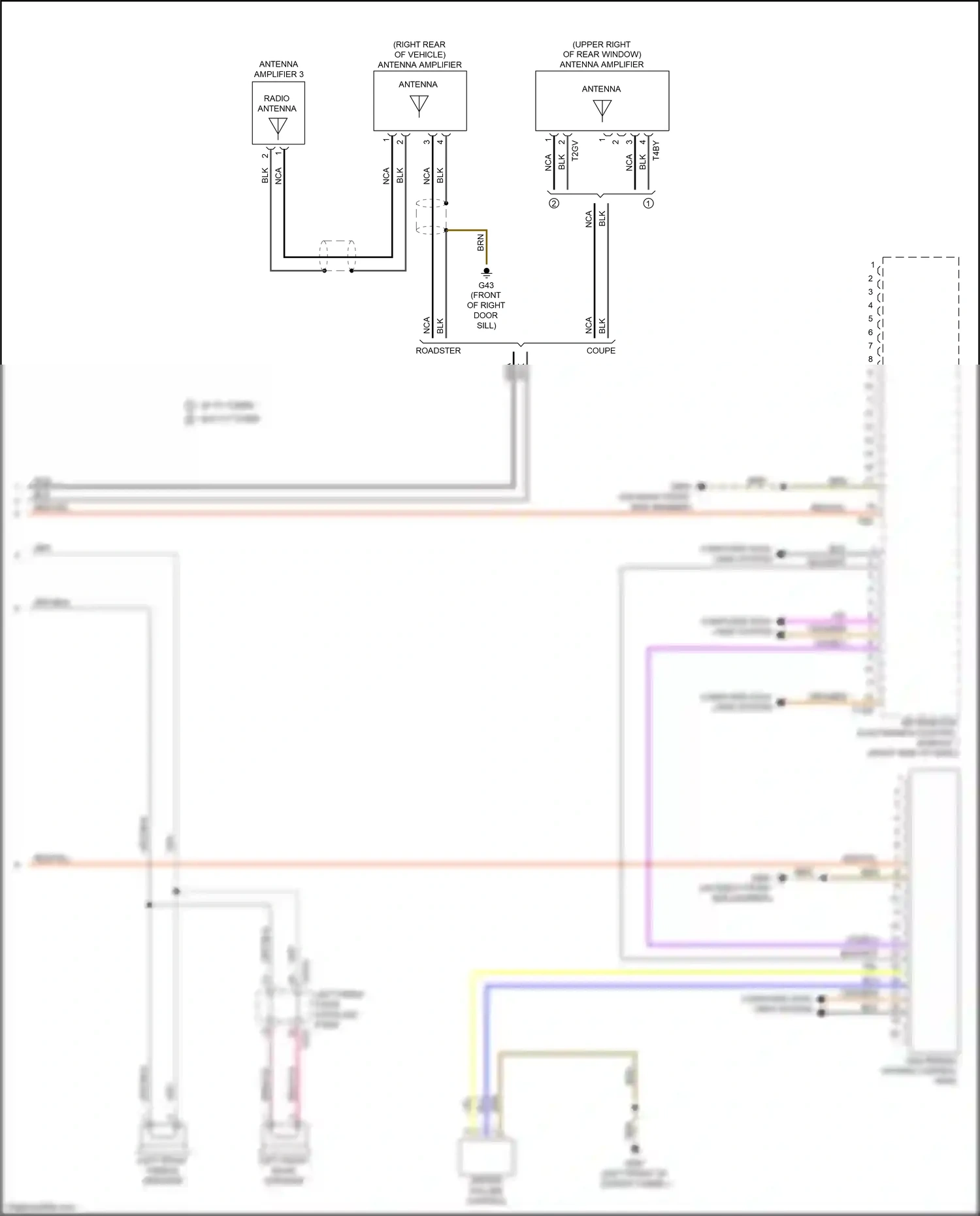Wiring diagram red/vio for Audi TT 8S facelift (2018-2024) (7 of 27)