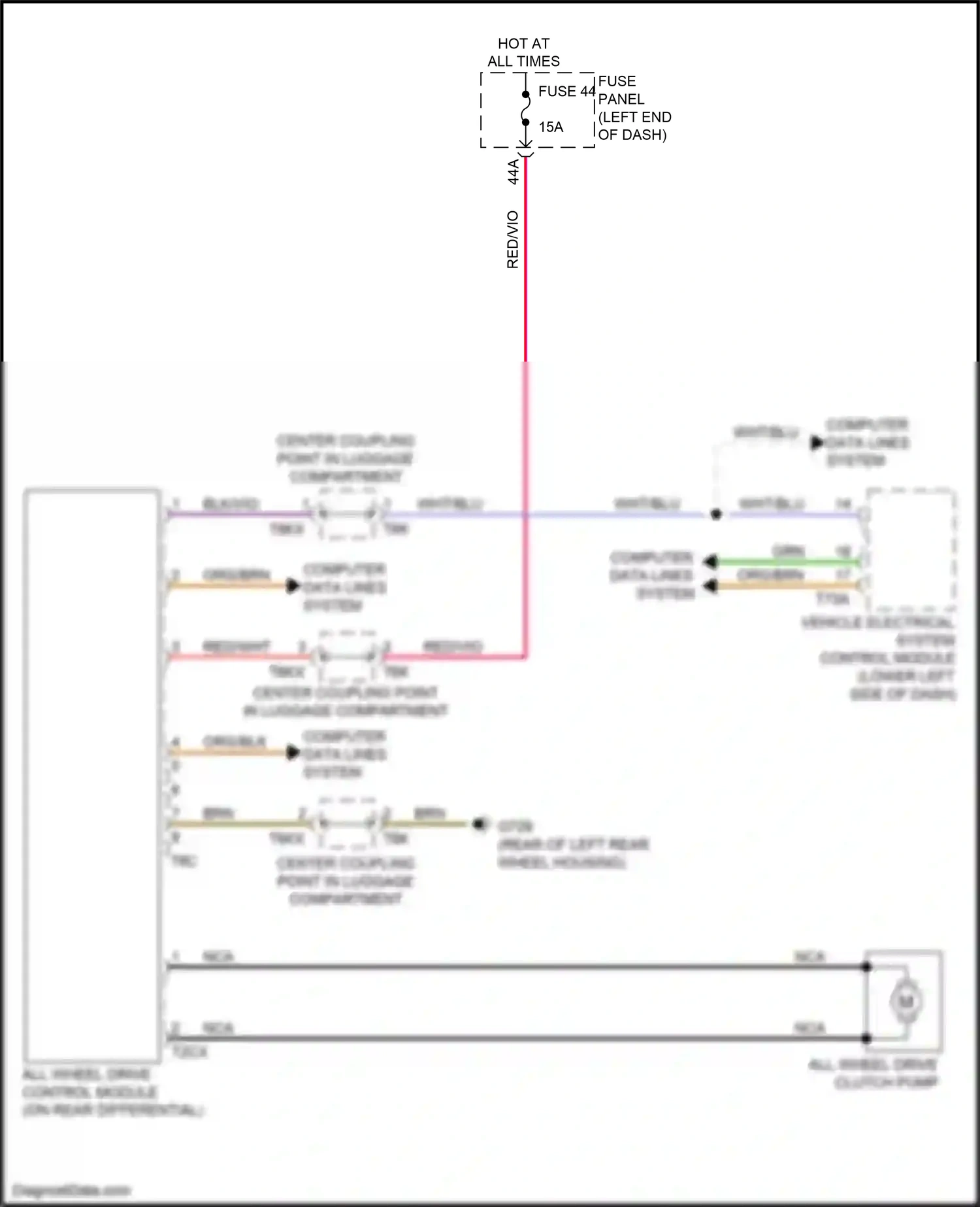 Wiring diagram red/vio for Audi TT 8S facelift (2018-2024) (11 of 27)