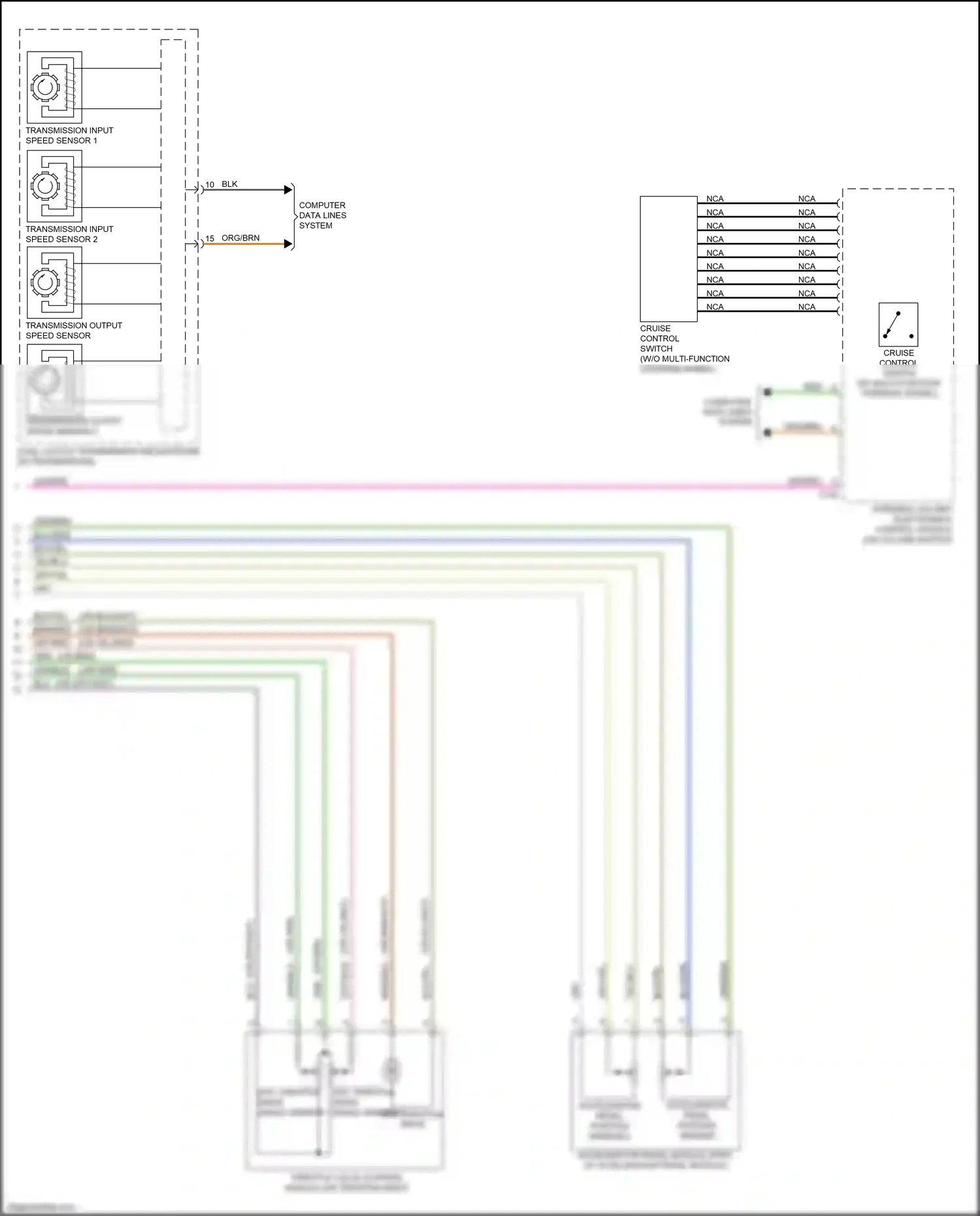 Wiring diagram transmission output speed sensor for Audi TT 8S facelift (2018-2024) (2 of 2)