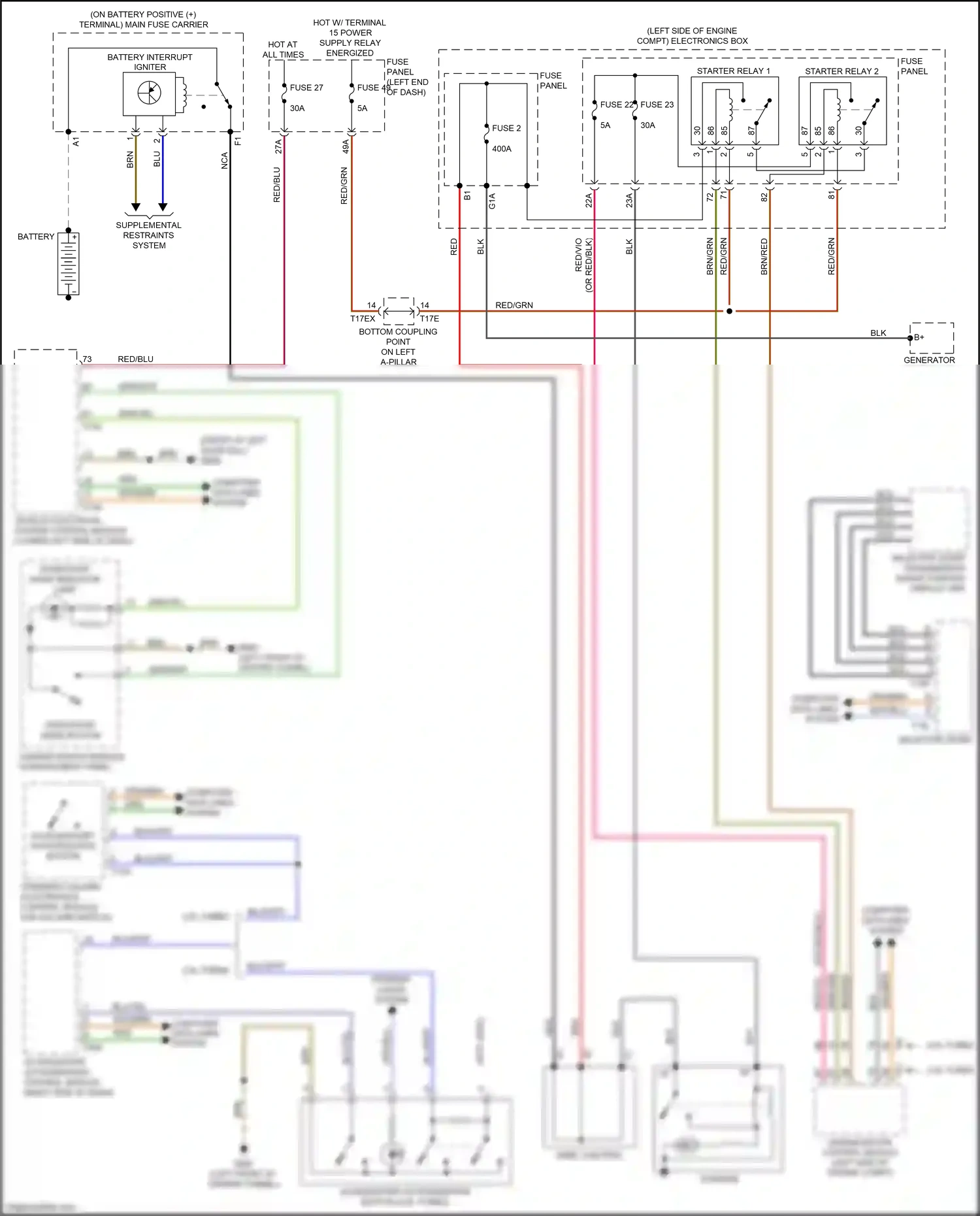 Wiring diagram vehicle electrical system control module for Audi TT 8S facelift (2018-2024) (30 of 45)