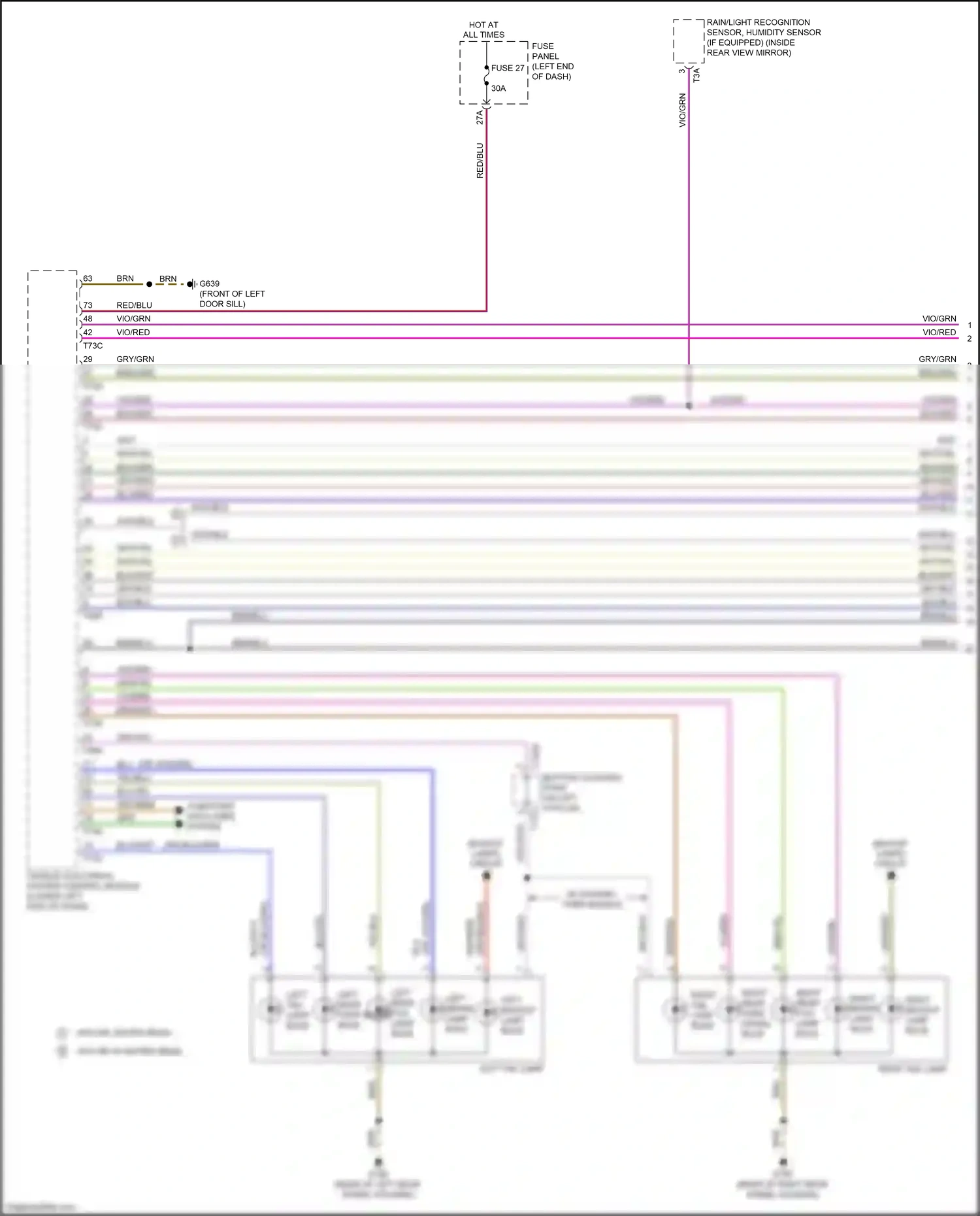 Wiring diagram vio/brn for Audi TT 8S facelift (2018-2024) (2 of 3)