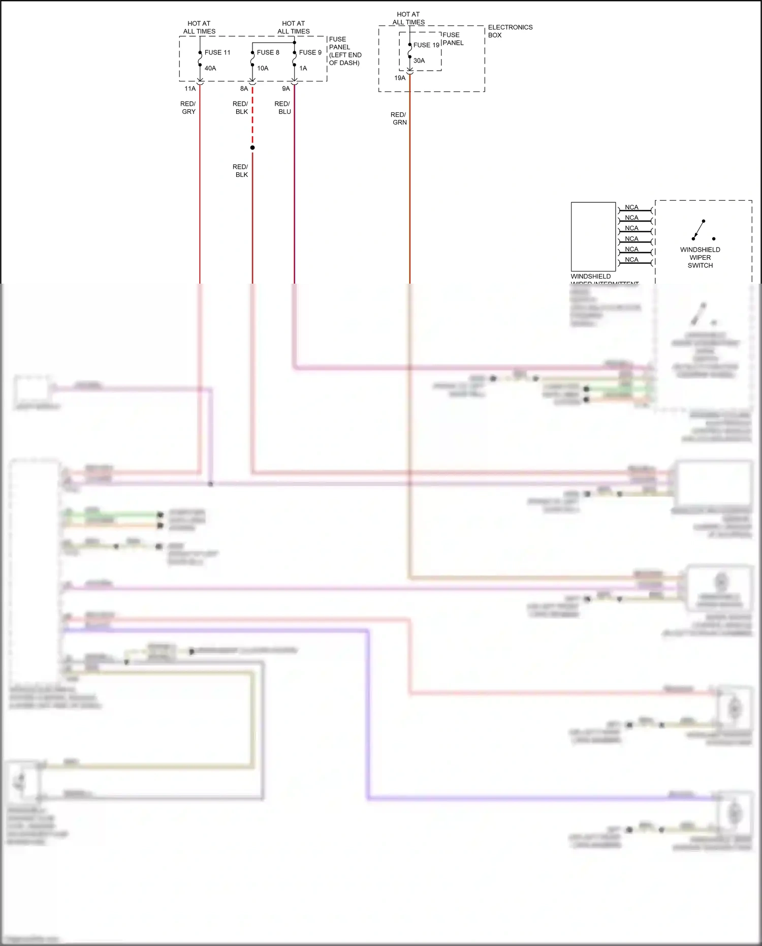 Wiring diagram w/ multi-function steering wheel for Audi TT 8S facelift (2018-2024) (4 of 4)