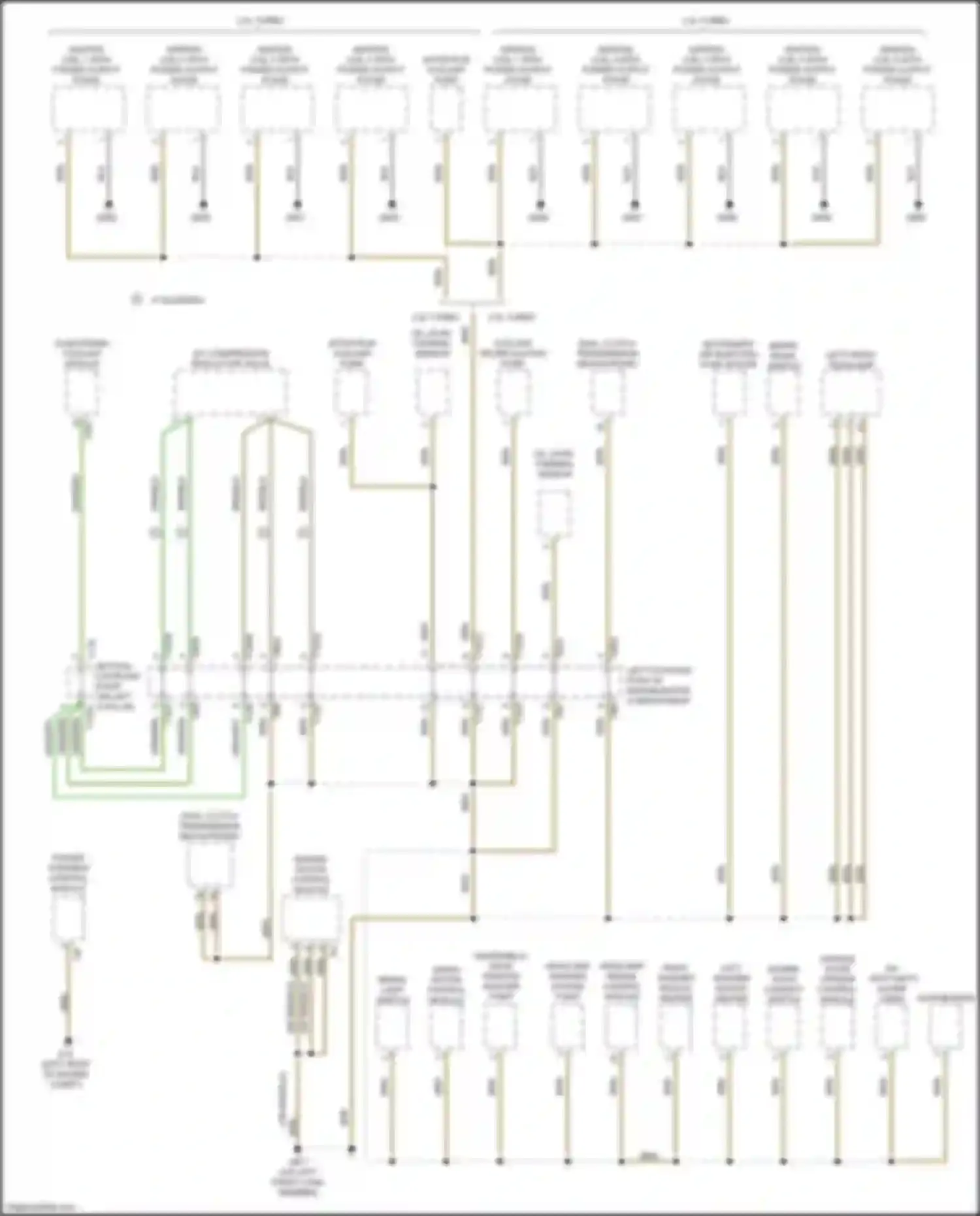 TTS Audi 8S facelift (2018-2024): Ground distribution circuit (1 of 6)