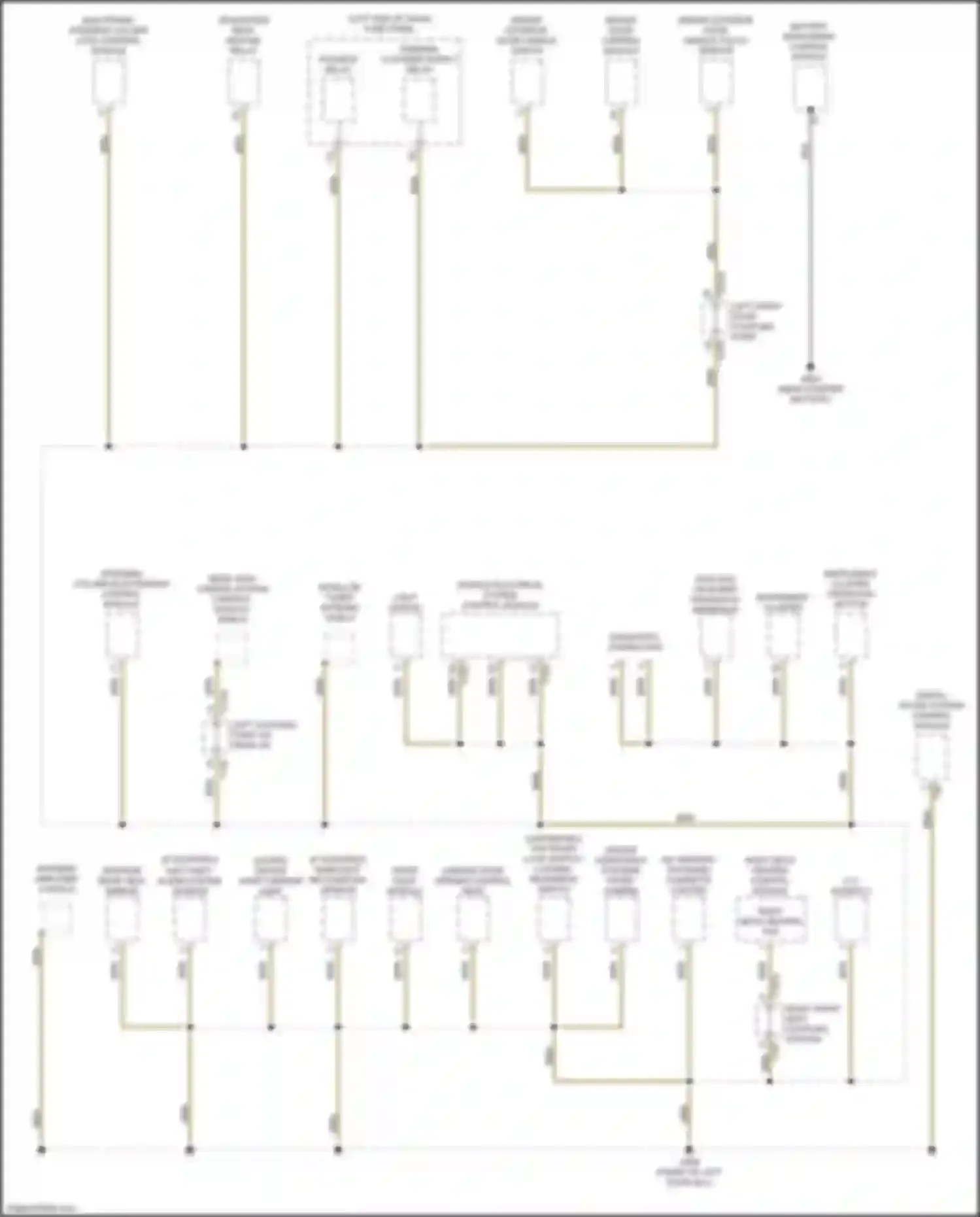 Wiring diagram driver exterior door handle touch sensor for Audi TTS 8S facelift (2018-2024) (2 of 2)