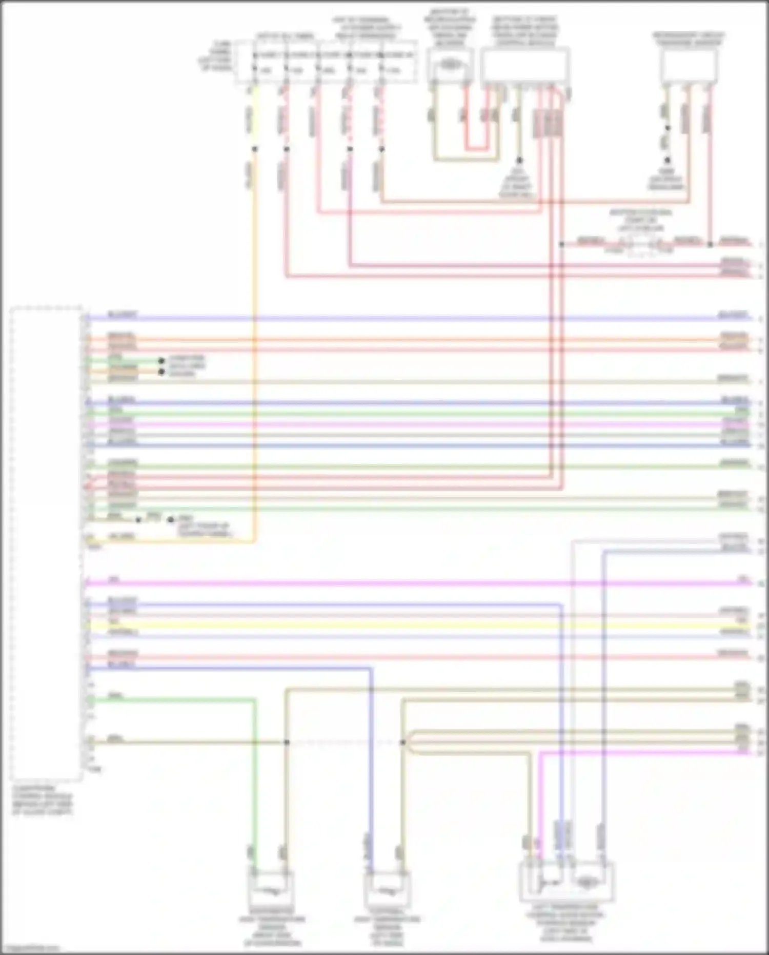Wiring diagram fresh air blower control module for Audi TTS 8S facelift (2018-2024) (1 of 4)