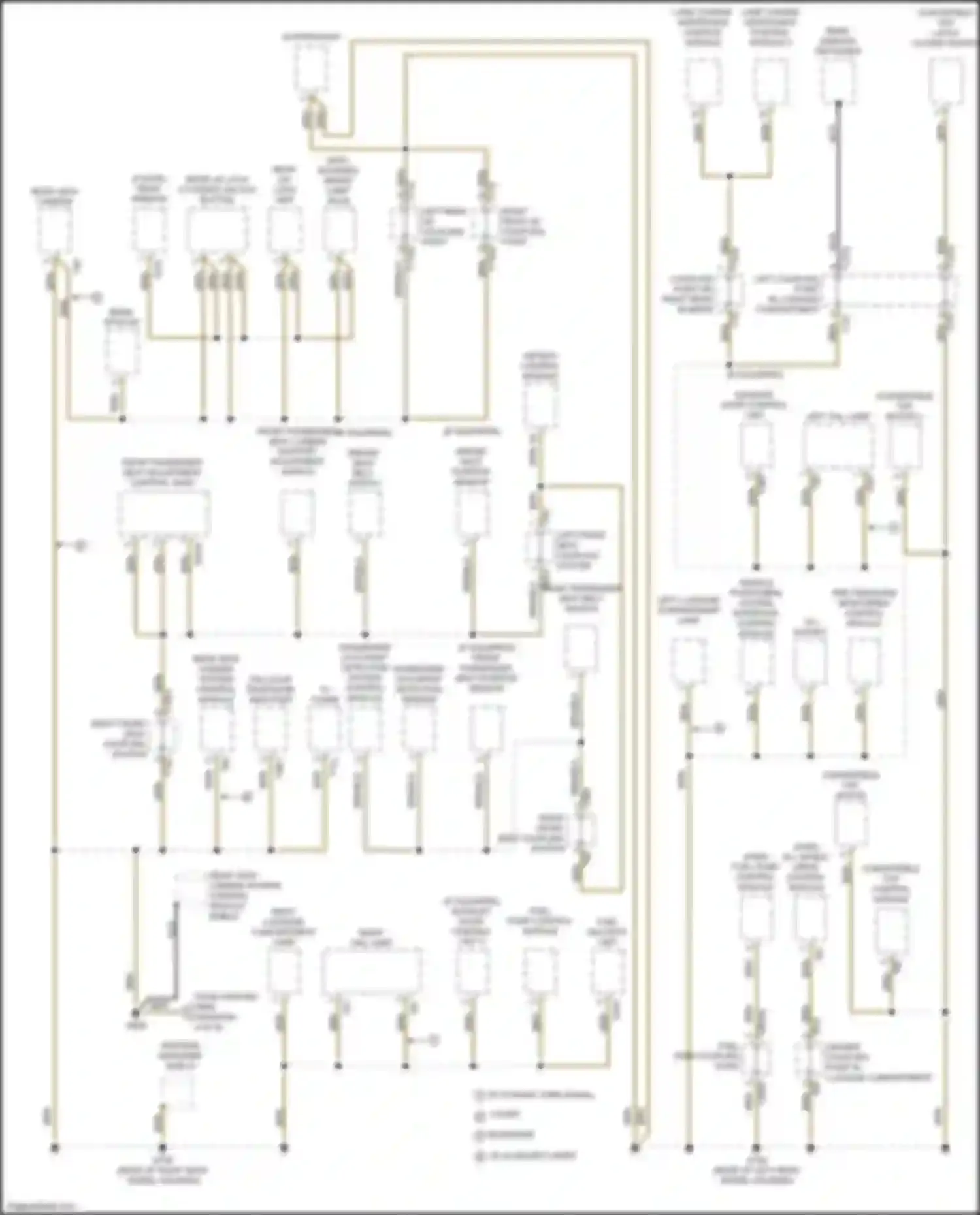 Wiring diagram front passenger seat belt switch for Audi TTS 8S facelift (2018-2024) (1 of 3)